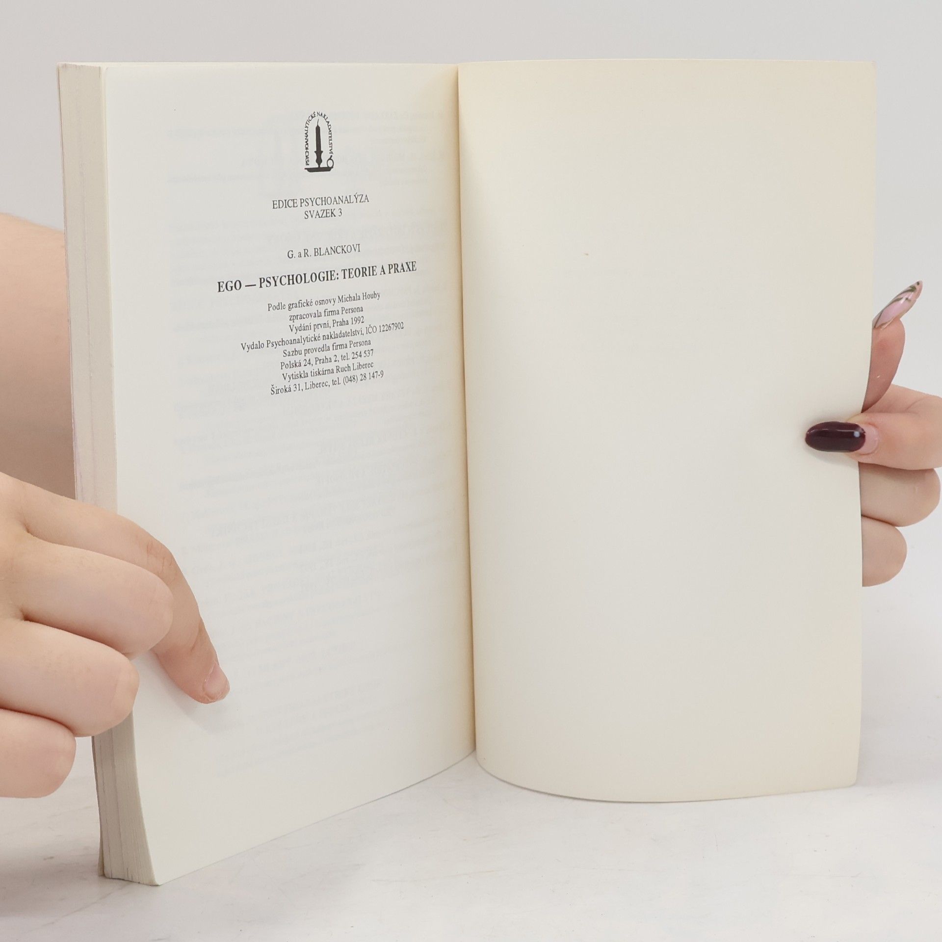 R. Blanck Ego-psychologie: Teorie a praxe