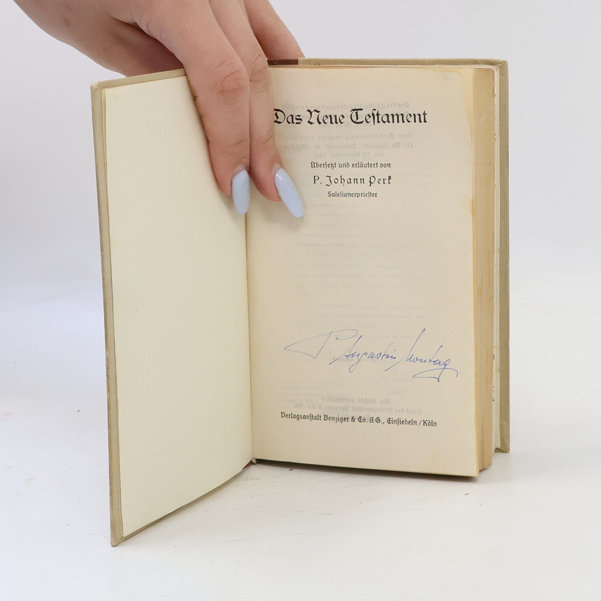 P. Johann Perk Das neue Testament