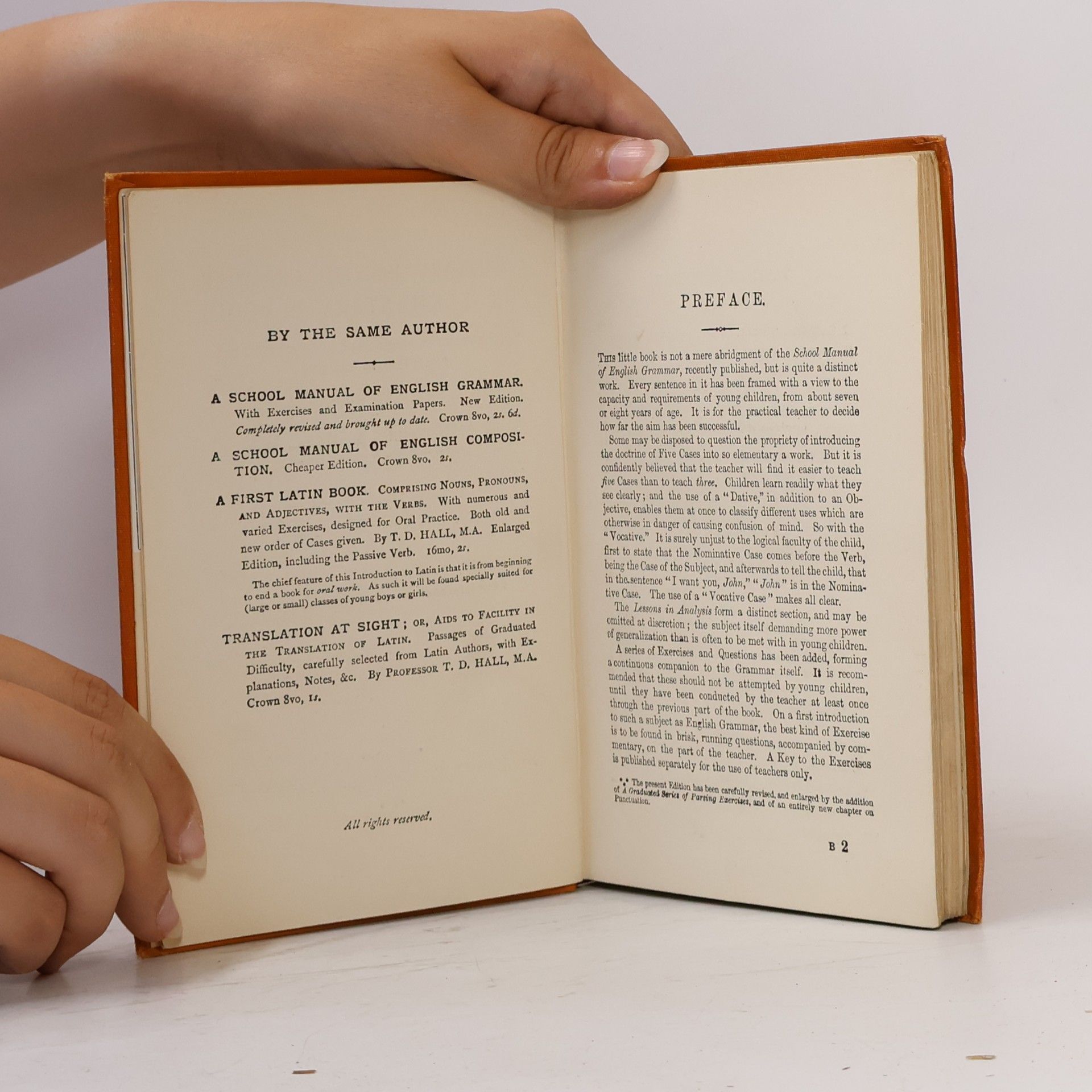 Theophilus D. Hall A Primary English Grammar for Elementary Schools