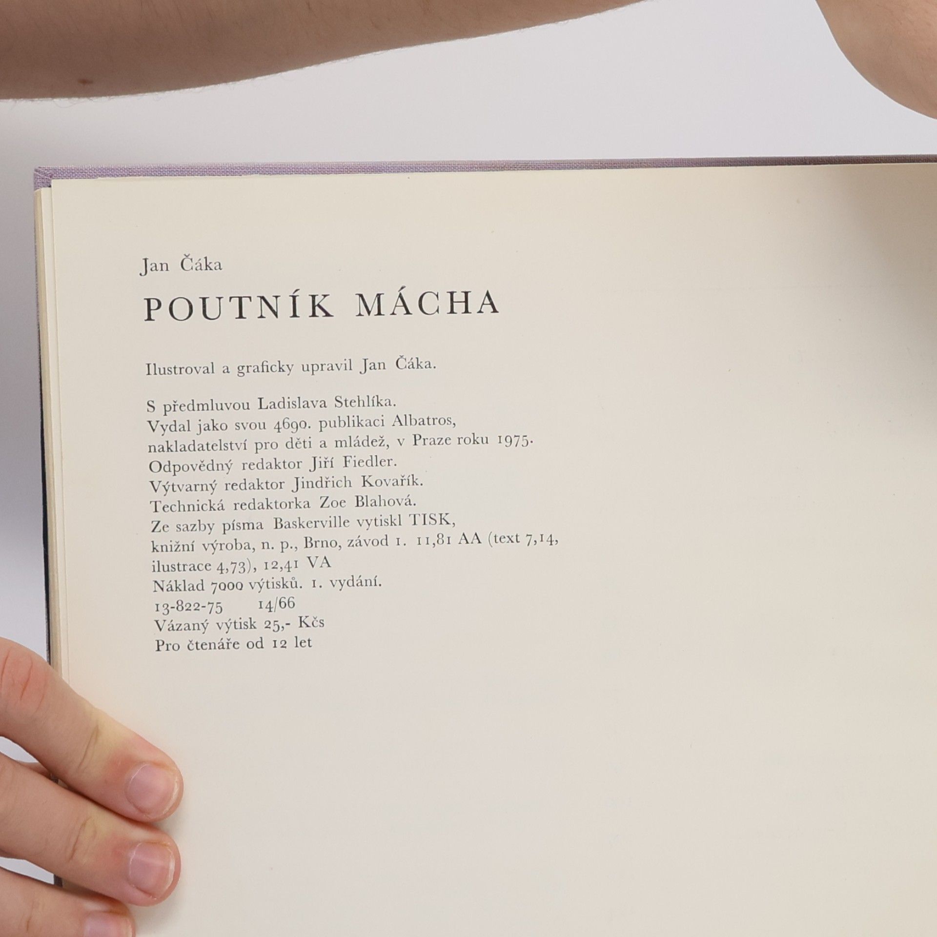 Jan Čáka Poutník Mácha