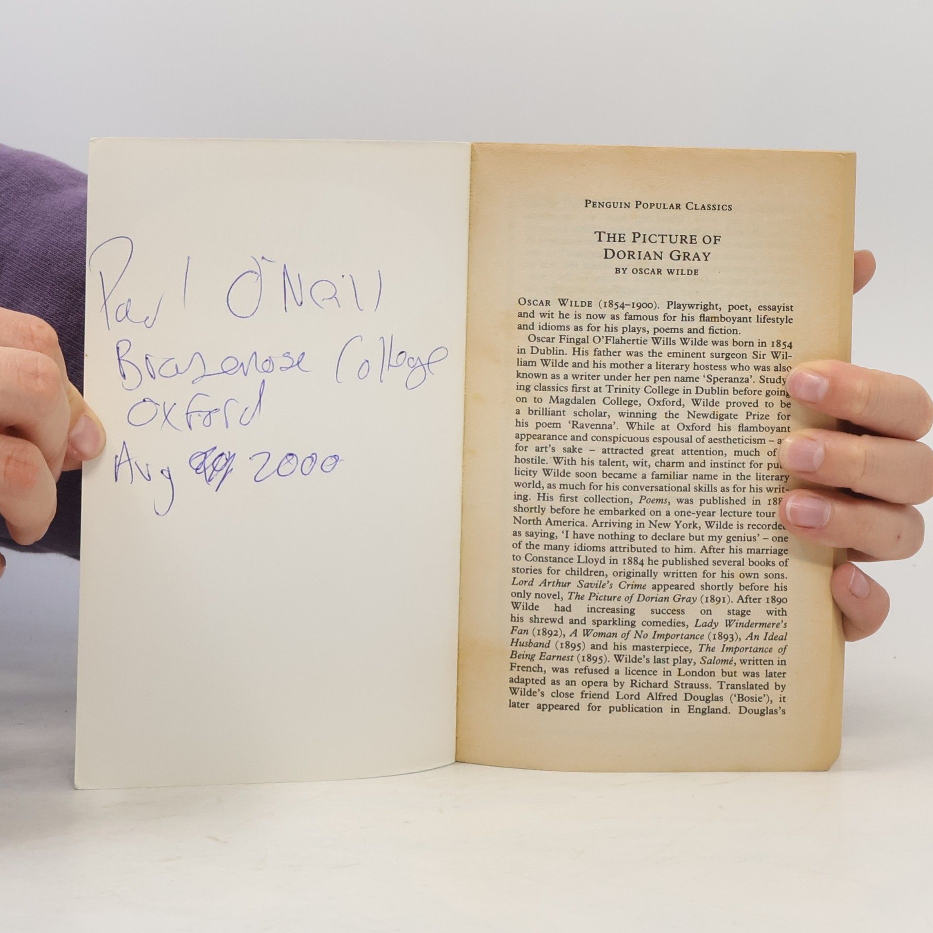 Oscar Wilde The Picture of Dorian Gray
