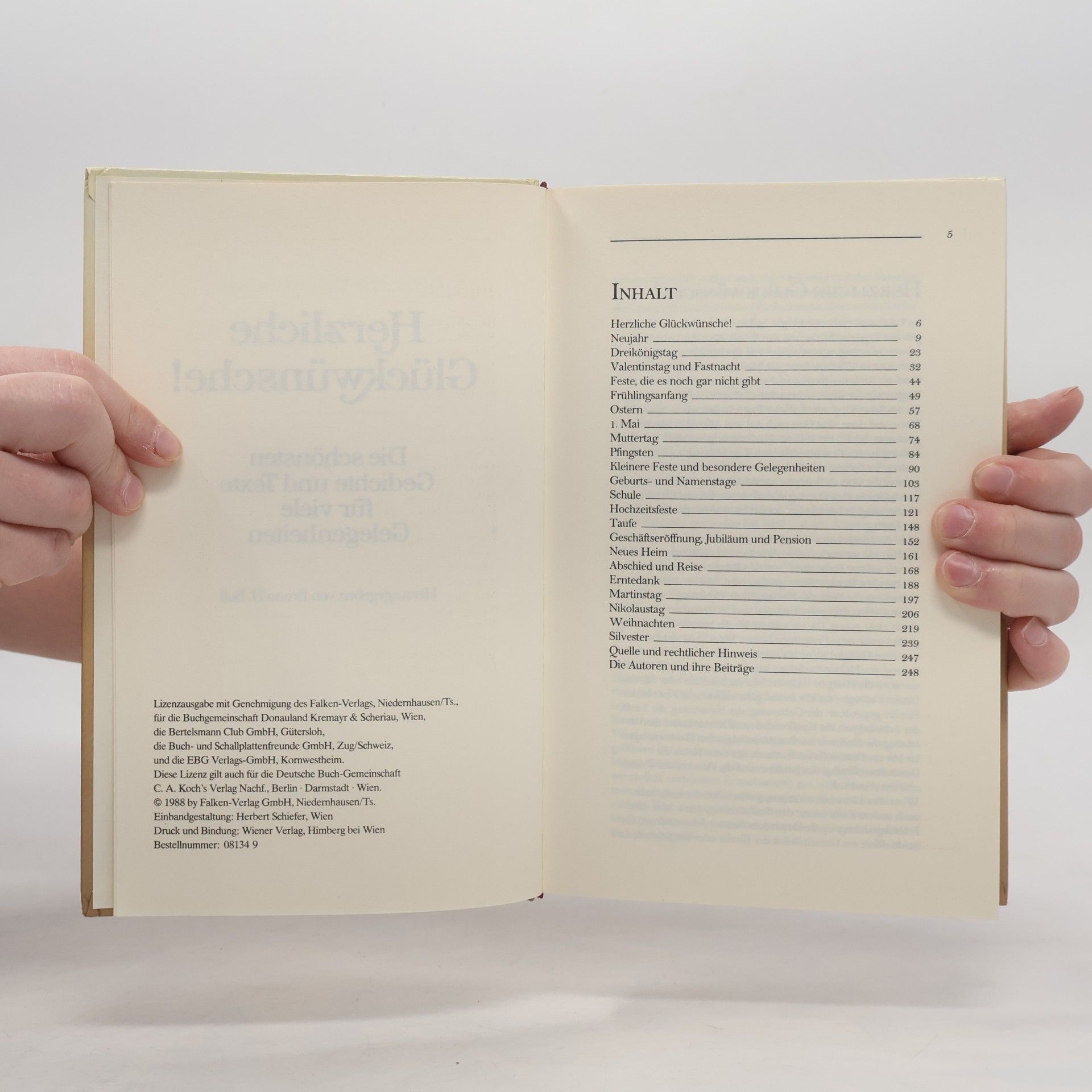 AA.VV. Herzliche Glückwünsche. Die schönsten Gedichte und Texte für viele Gelegenheiten