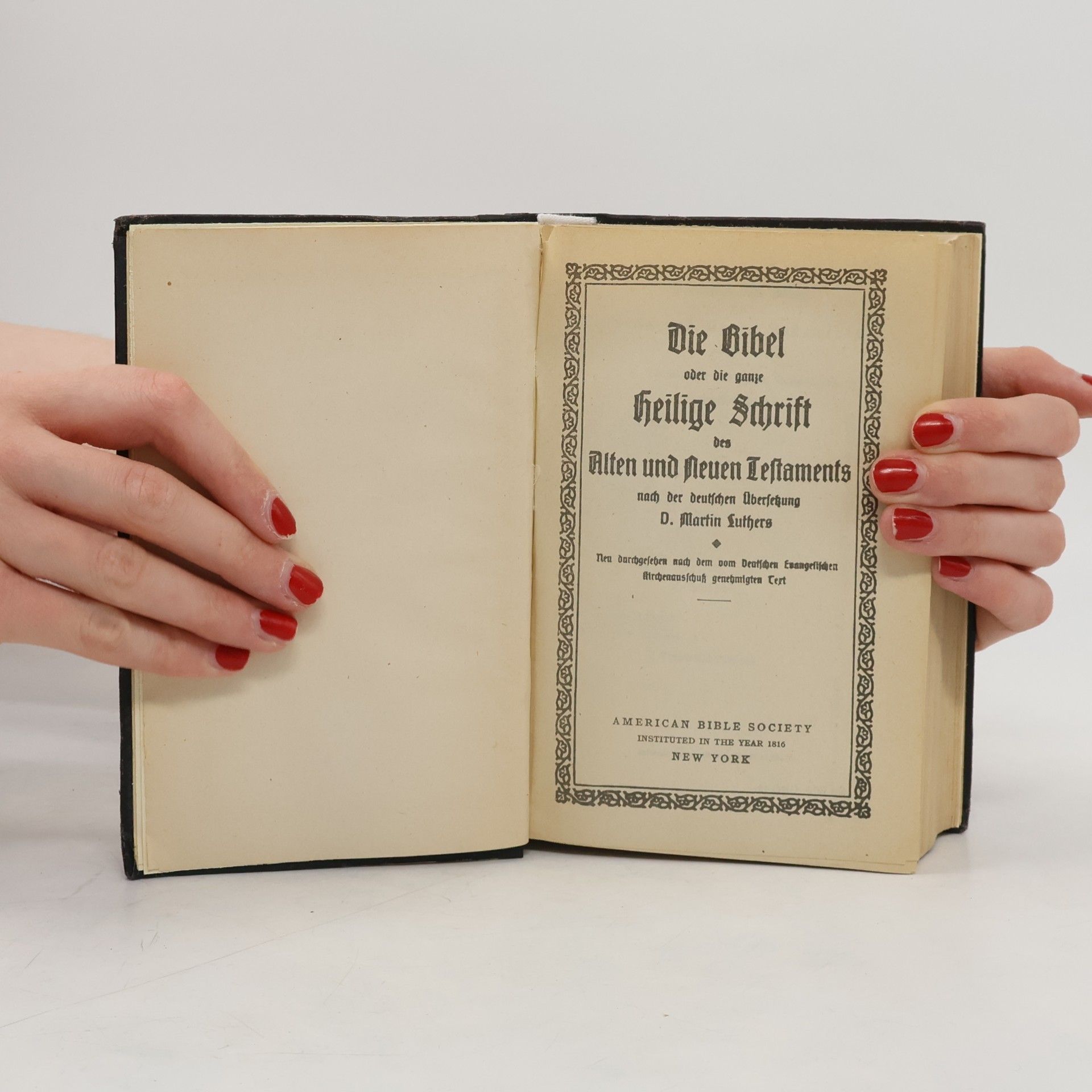 Martin Luther Die Bibel oder die ganze Heilige Schrift des Alten und Neuen Testamensts