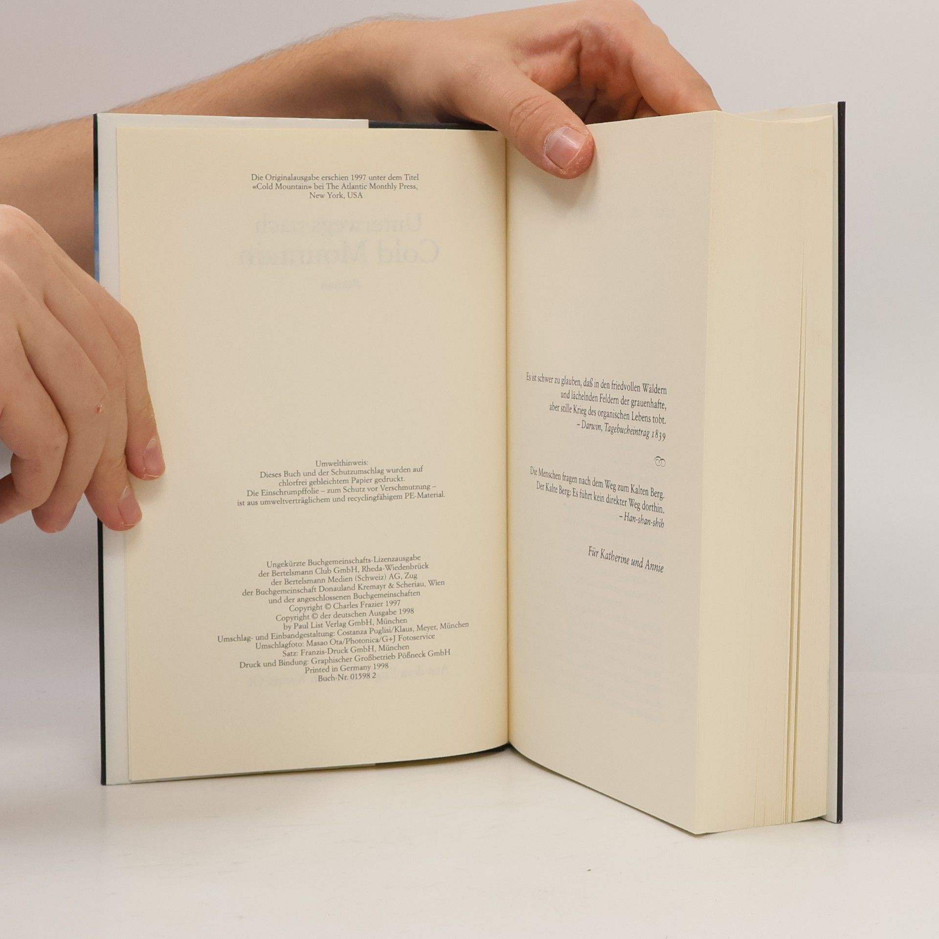 Charles Frazier Unterwegs nach Cold Mountain