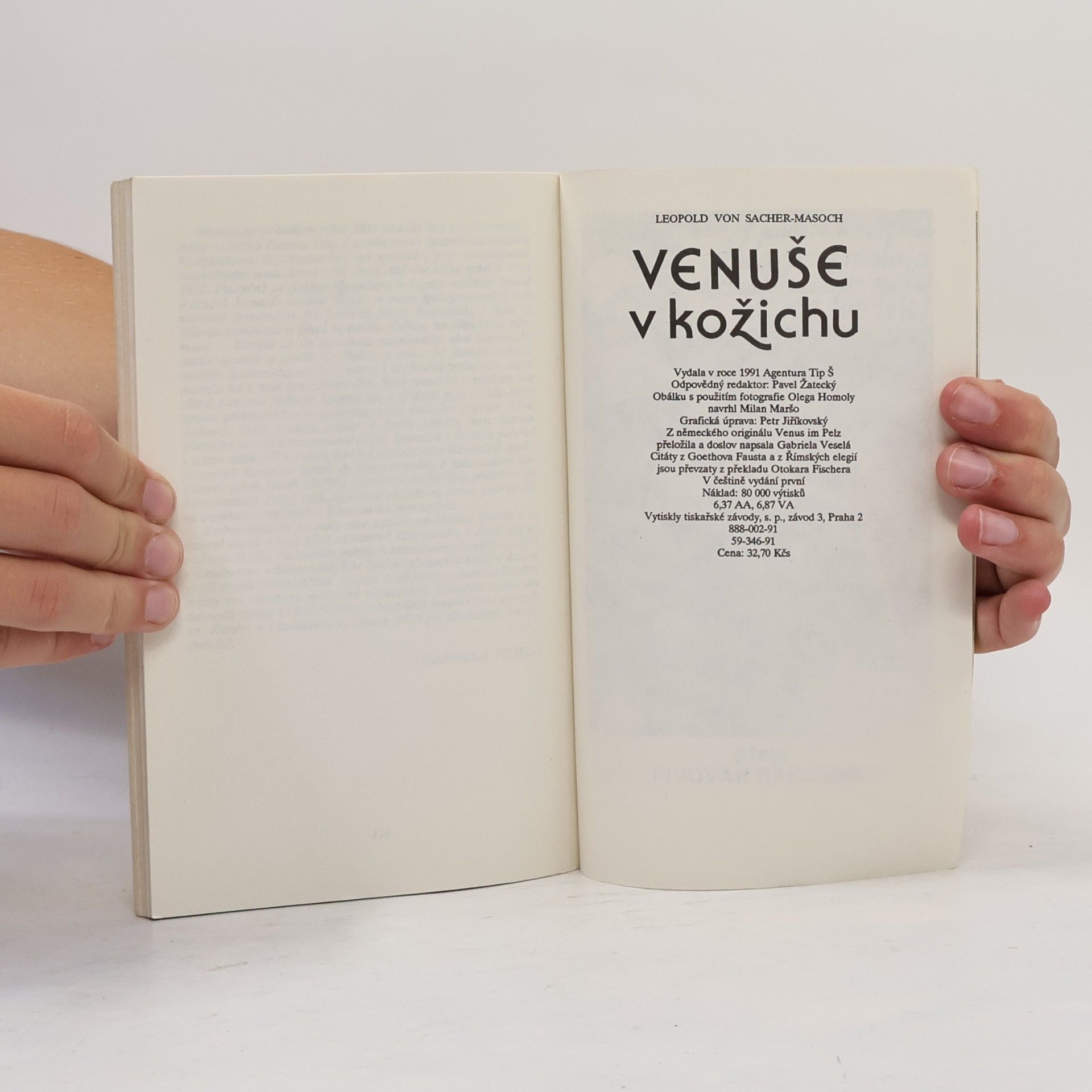Leopold von Sacher-Masoch Venuše v kožichu