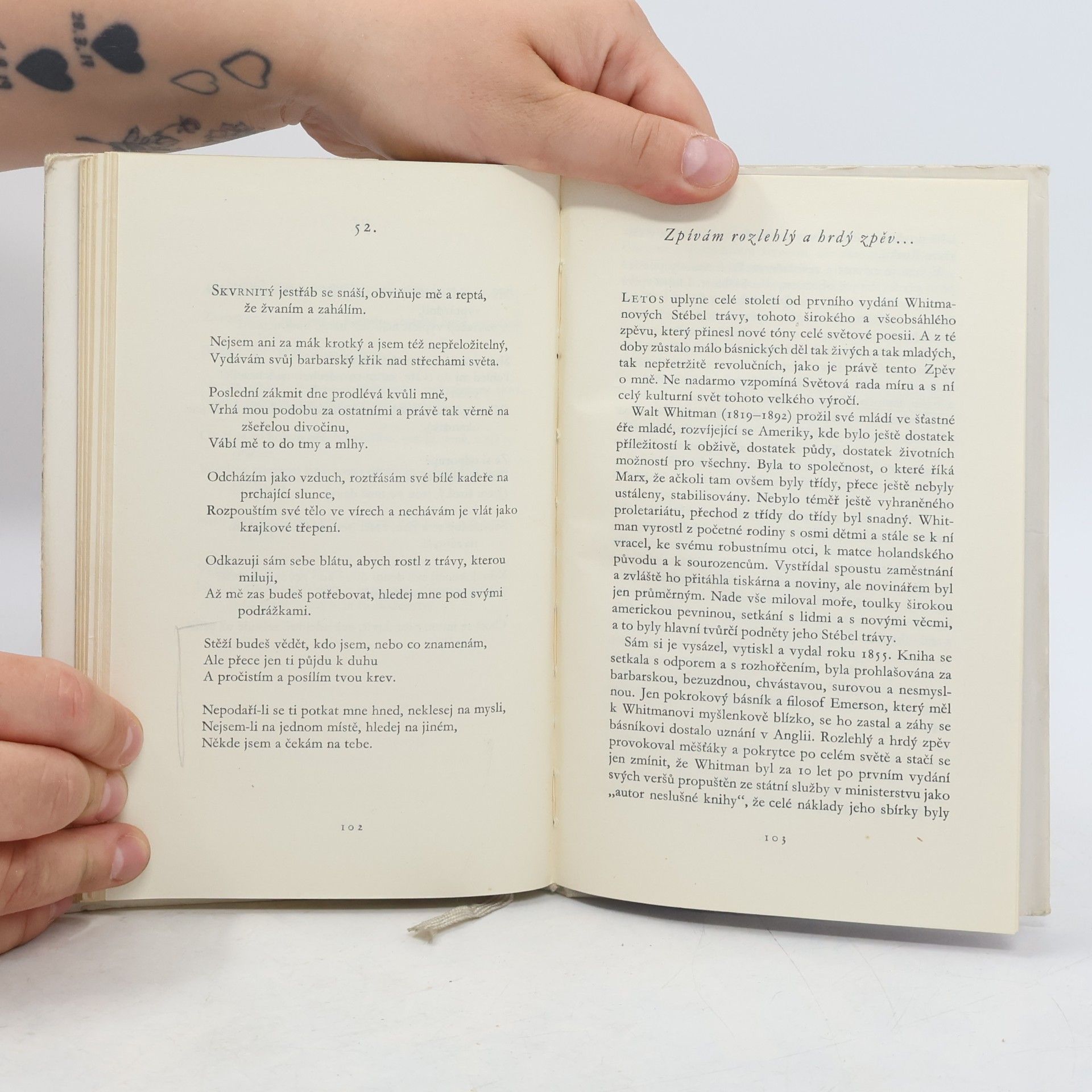 Walt Whitman Zpěv o mně