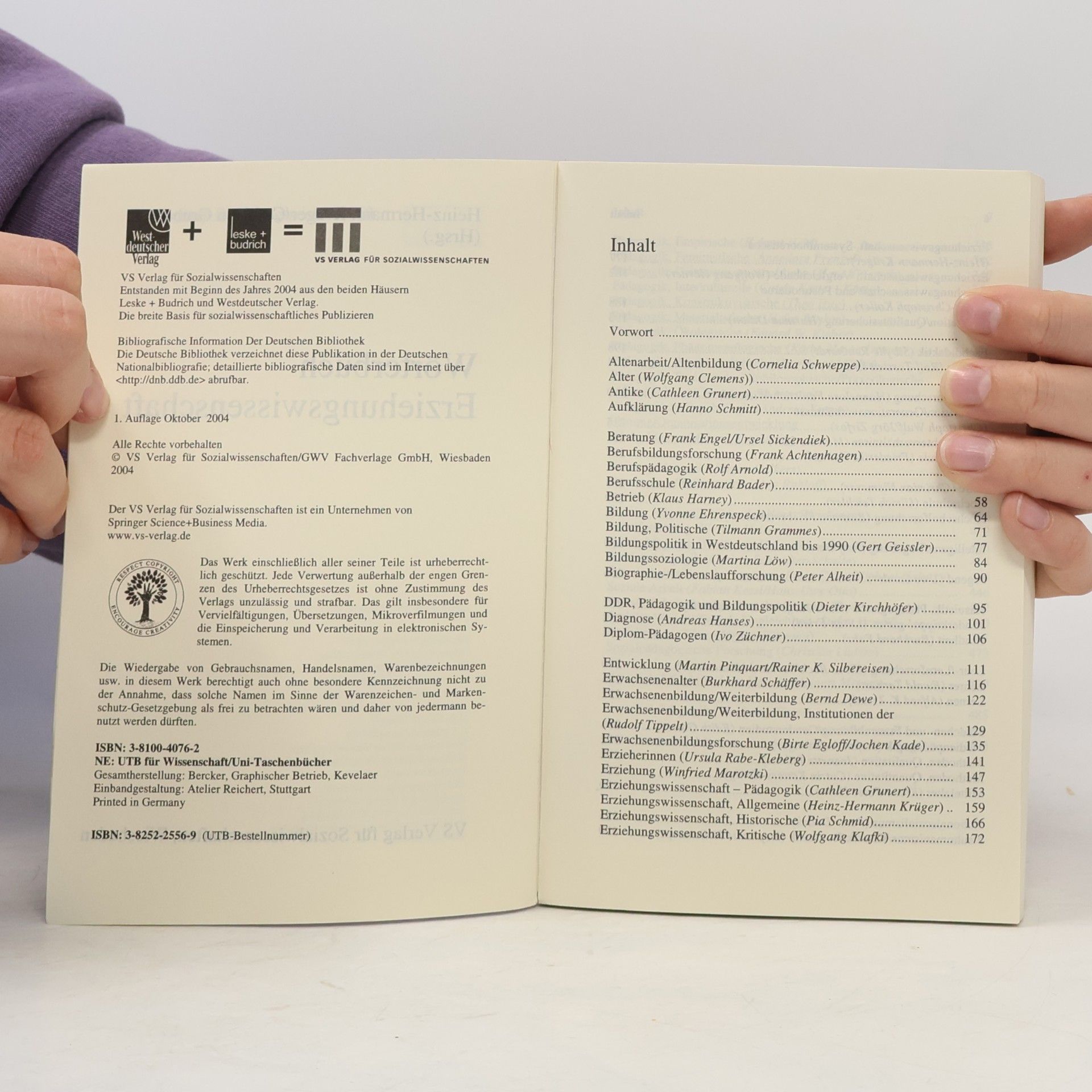 Cathleen Grunert UTB: Wörterbuch Erziehungswissenschaft
