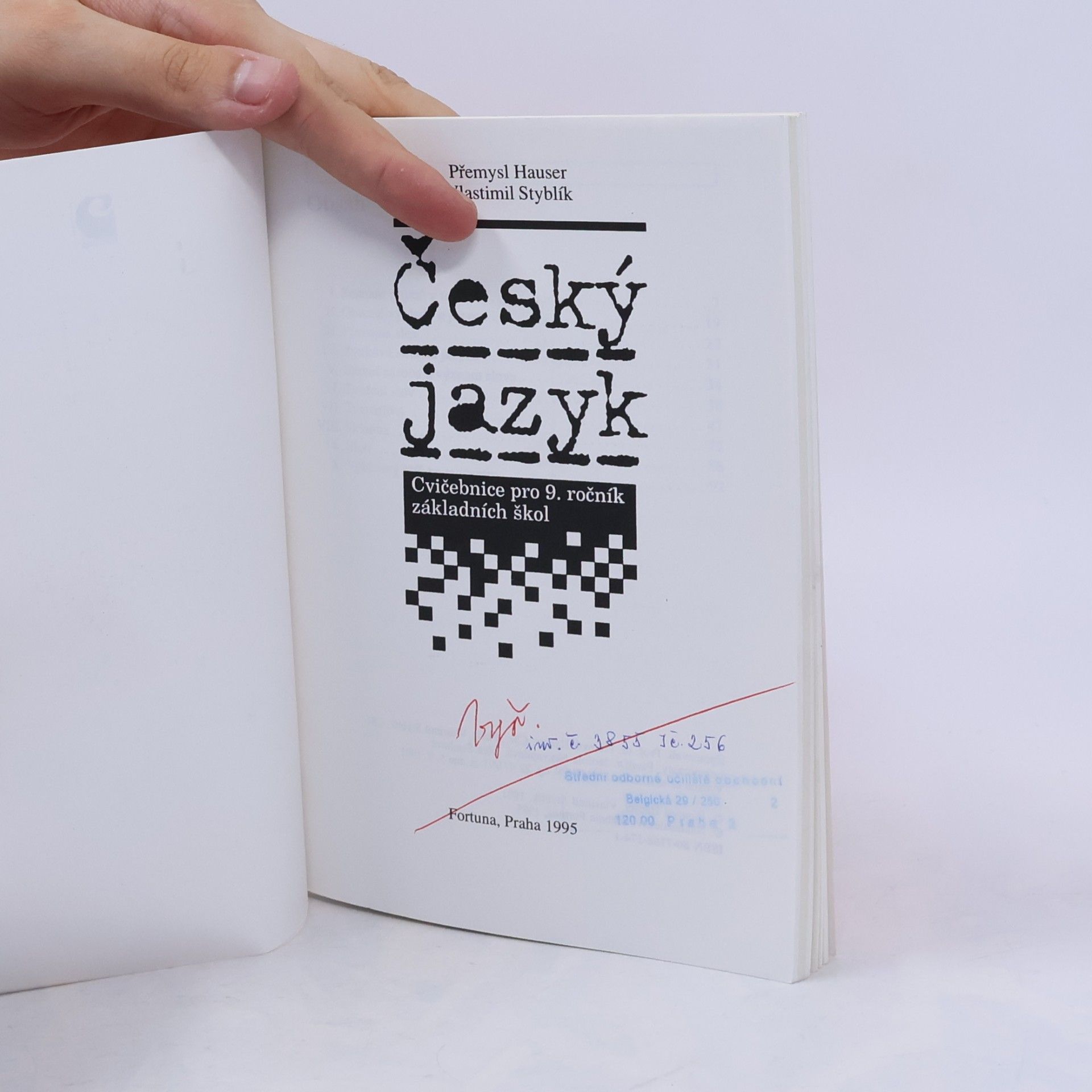 Přemysl Hauser Cvičebnice českého jazyka pro 9. ročník základní školy