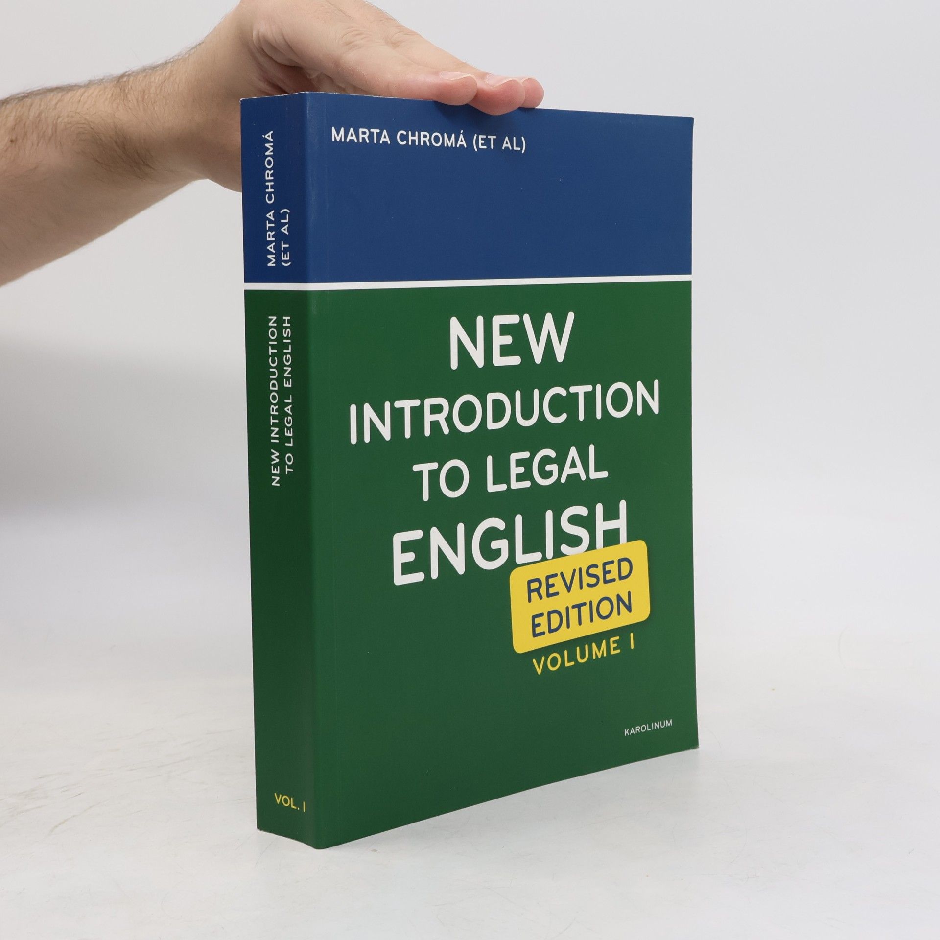 Jana Dvořák New introduction to legal English. Revised edition. Volume I