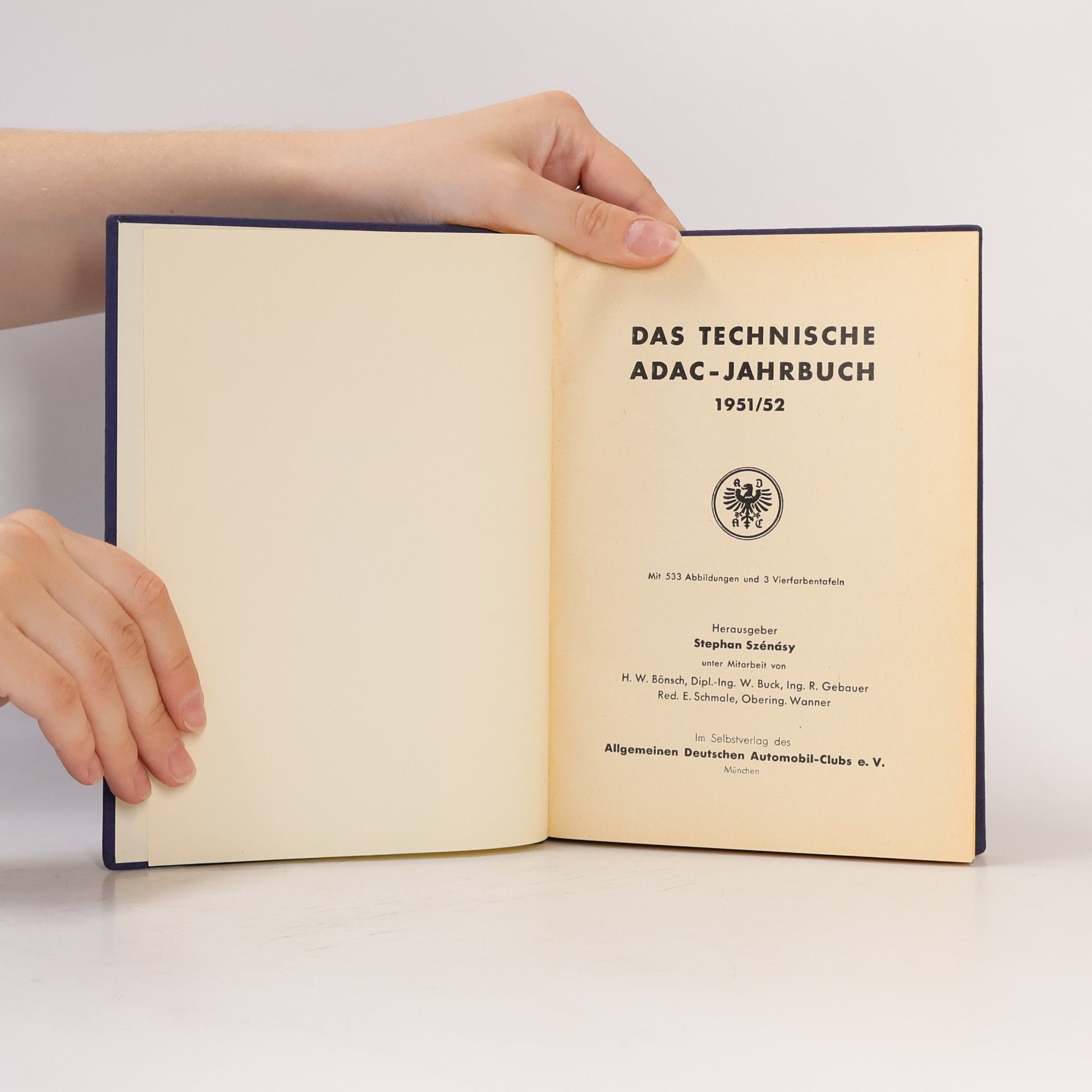 Stephan Szénásy Das technische ADAC-Jahrbuch 1951/52