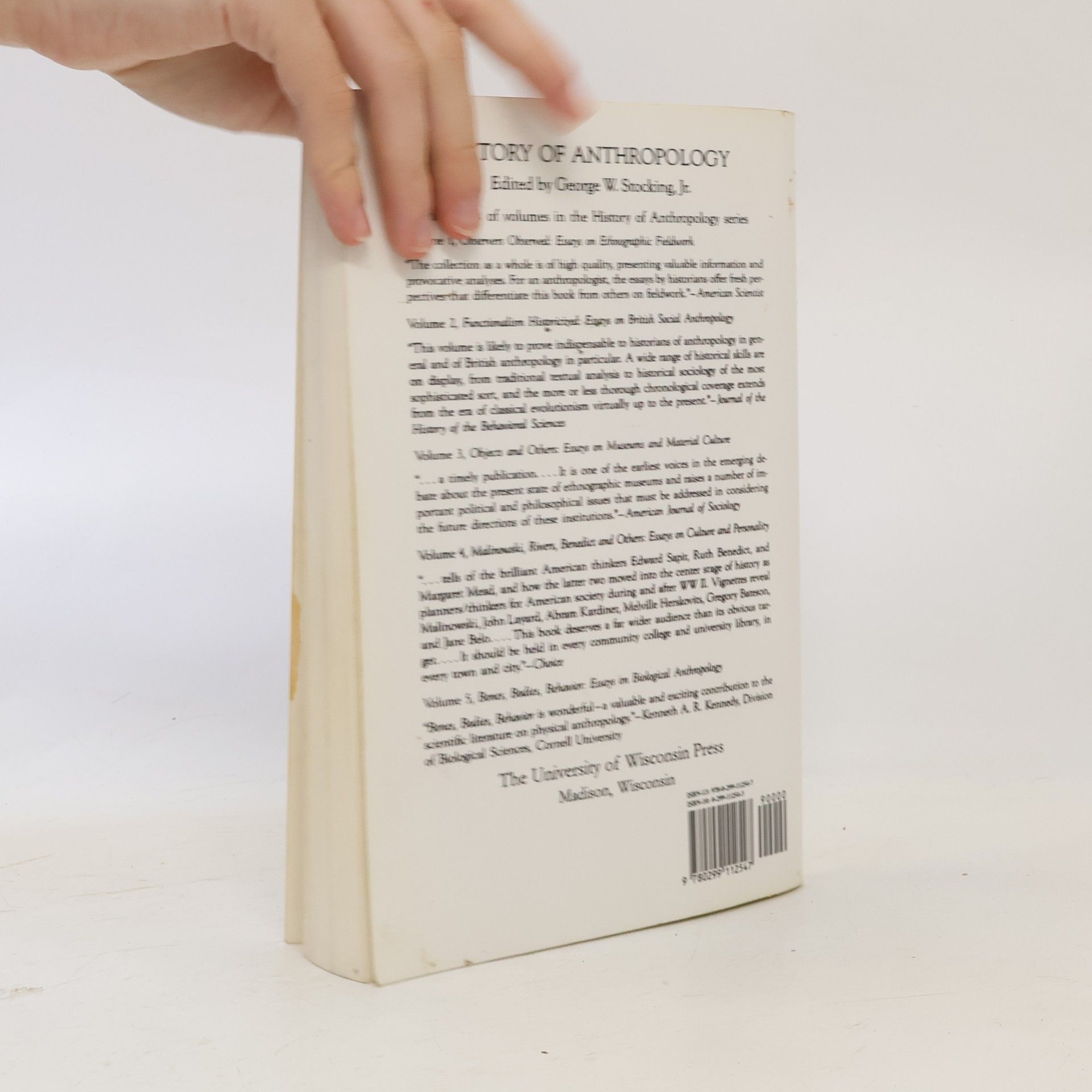 George W. Stocking Jr. History of Anthropology - 5: Bones, Bodies, Behavior