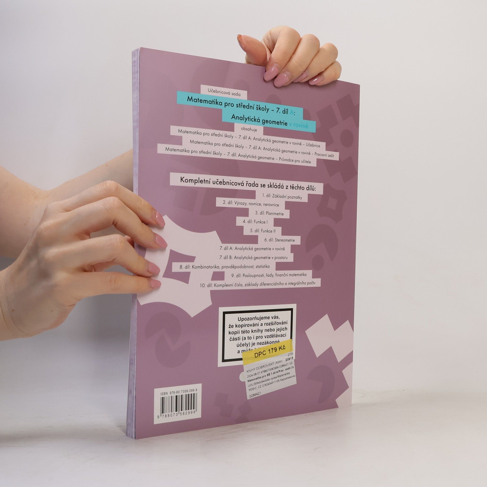 Jana Kalová Matematika pro střední školy. 7. díl A, Analytická geometrie v rovině