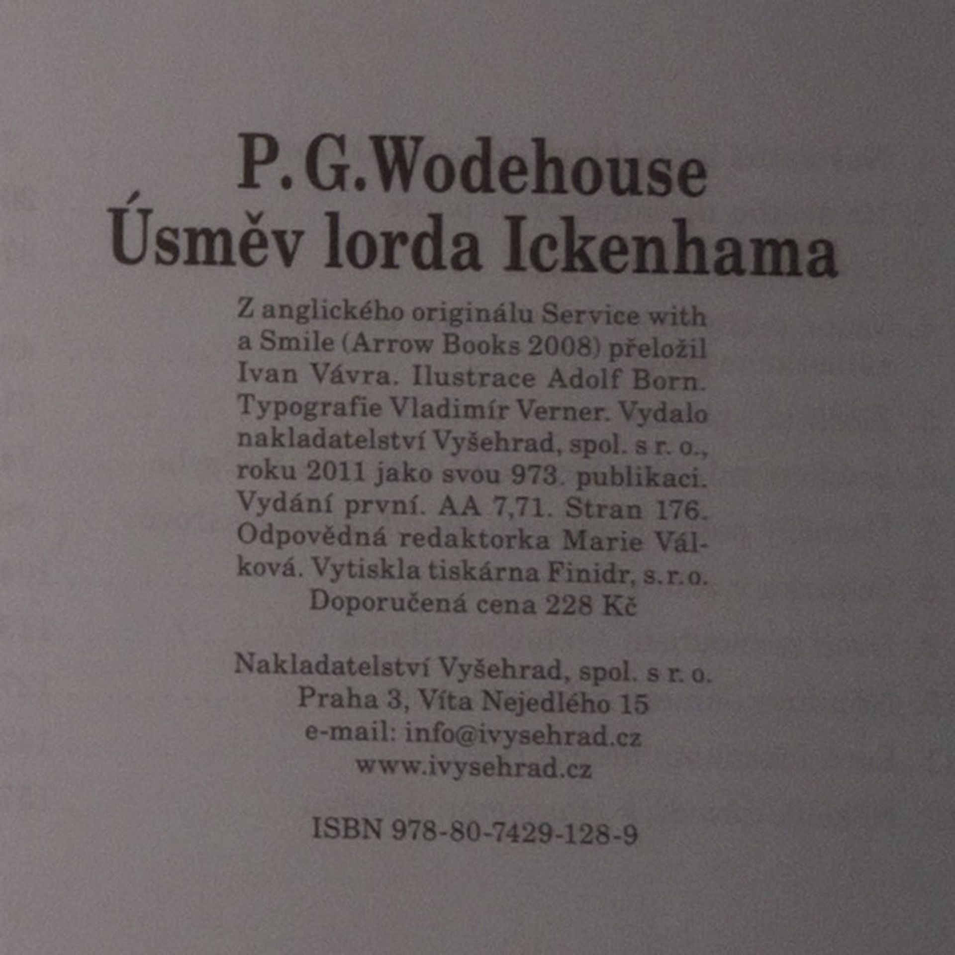 Pelham Wodehouse Úsměv lorda Ickenhama