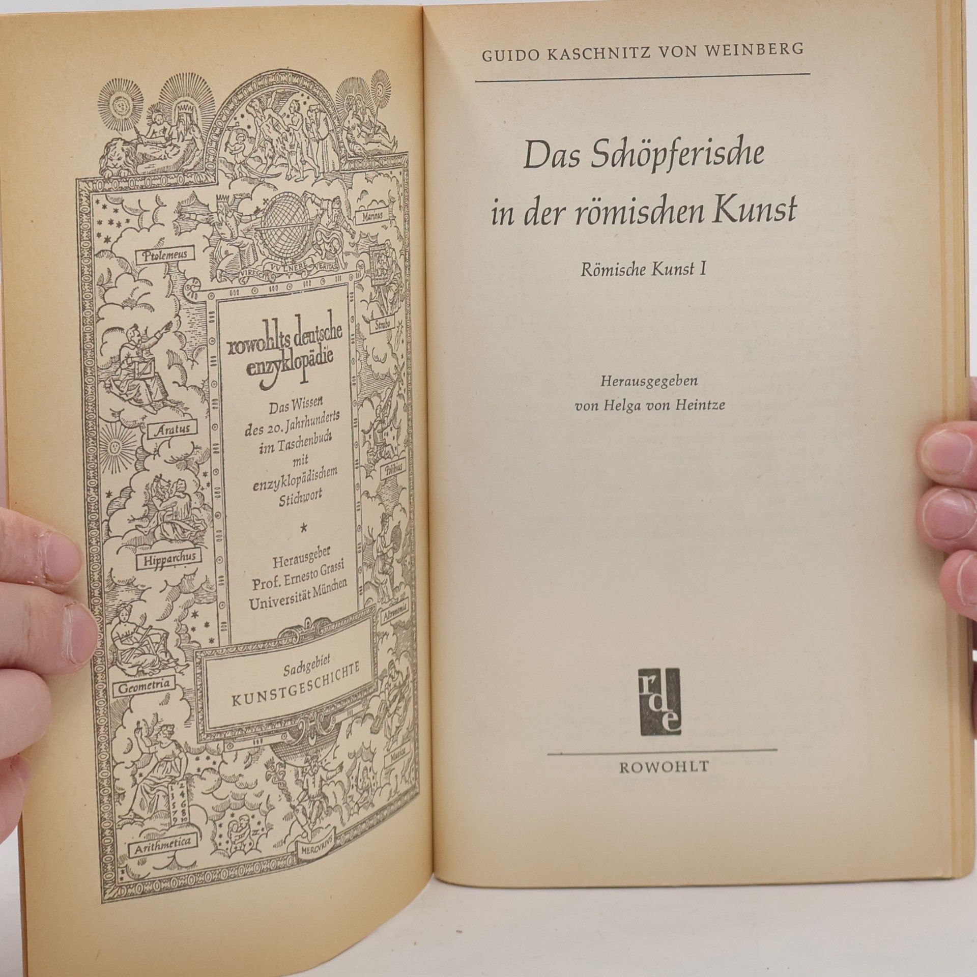 Guido Kaschnitz Das Schöpferische In Der Römischen Kunst