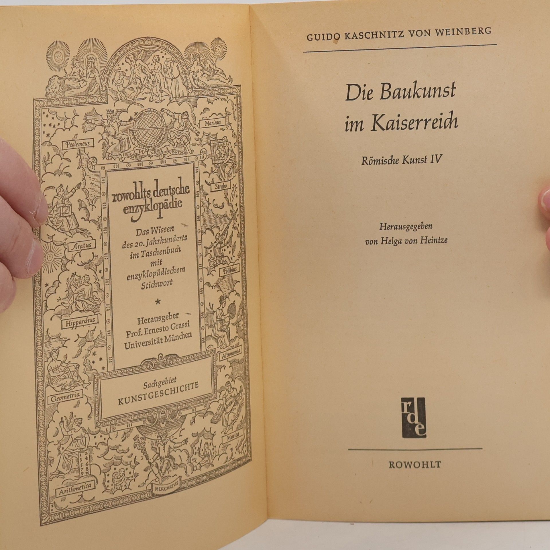 Guido Kaschnitz von Weinberg Die Baukunst im Kaiserreich. Römische Kunst IV