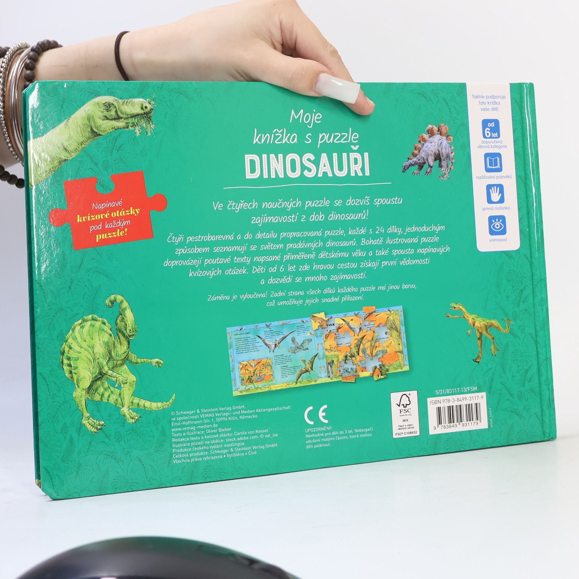 Kolektív autorov Moja knižka s puzzle. Dinosaury