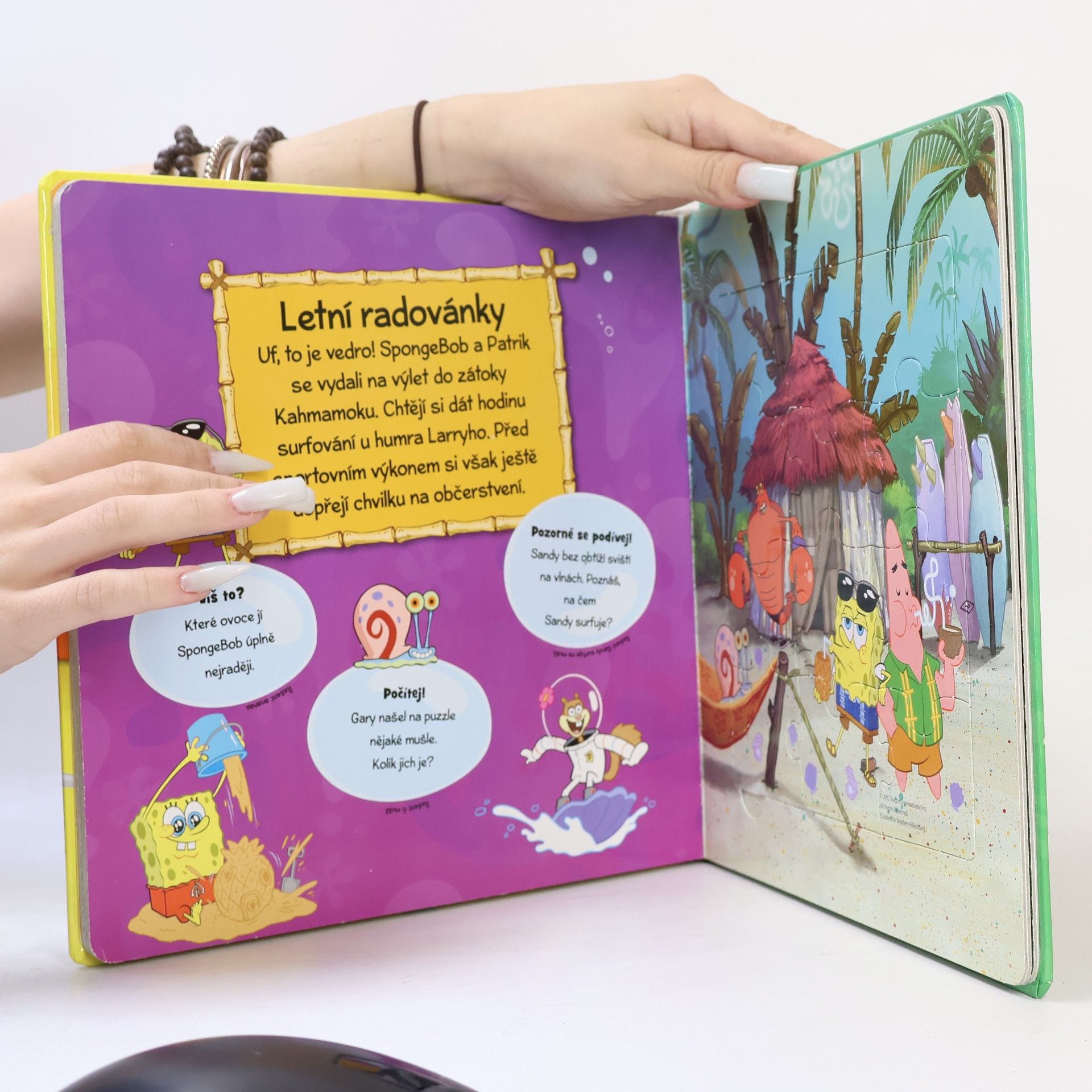 Various authors Velká knížka s puzzle. SpongeBob v kalhotách