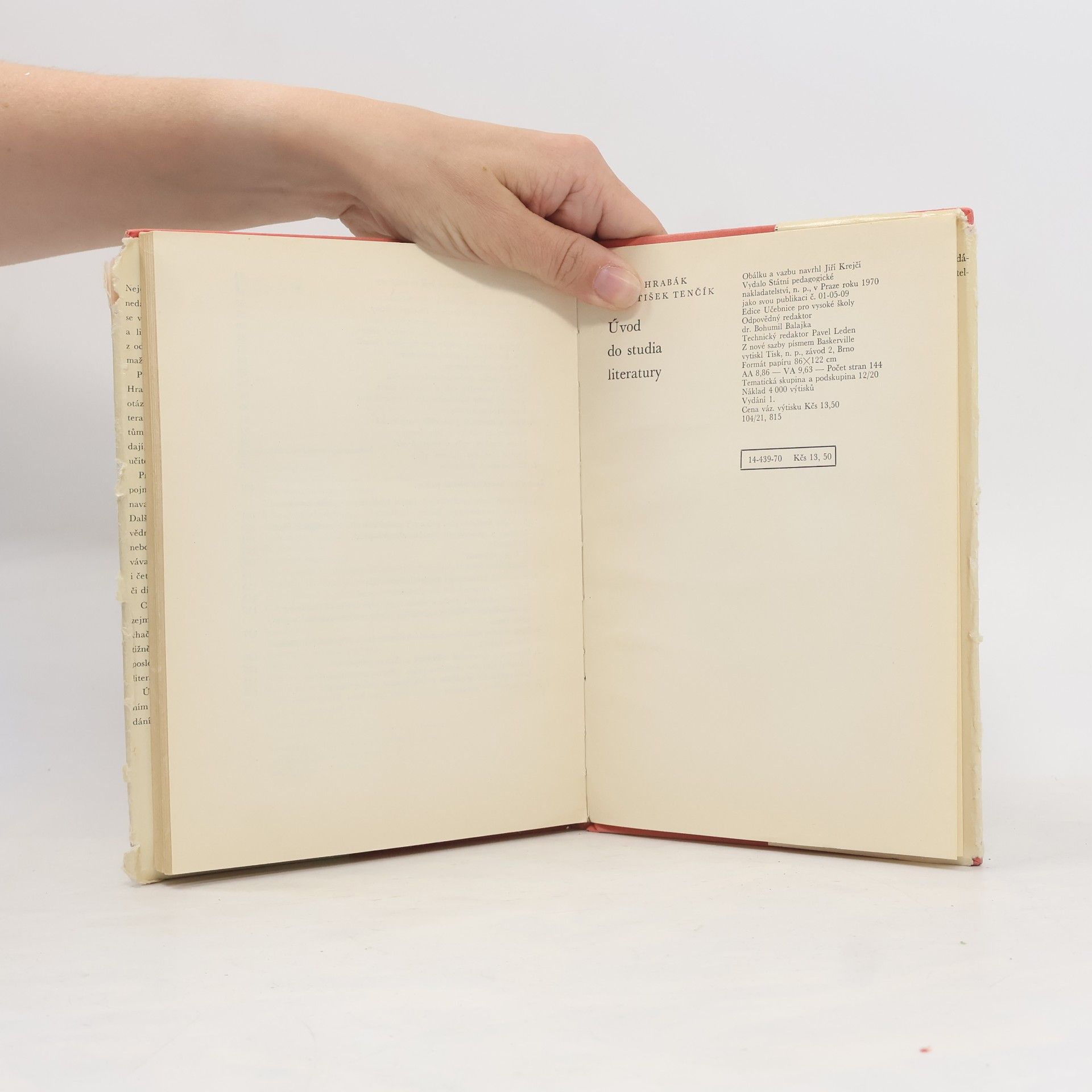 Josef Hrabák Úvod do studia literatury
