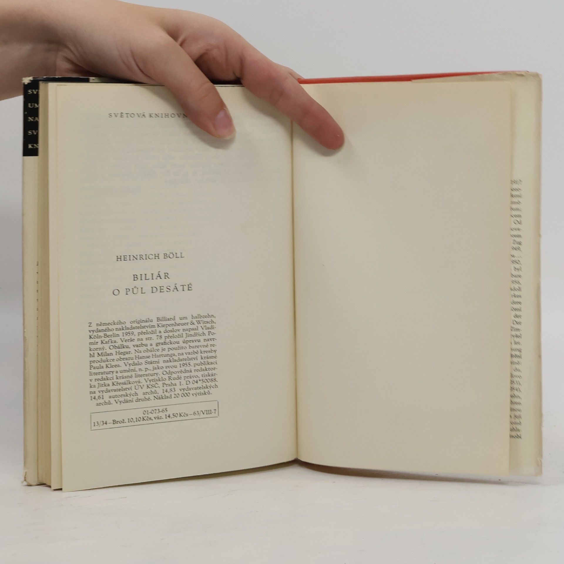 Heinrich Böll Biliár o půl desáté