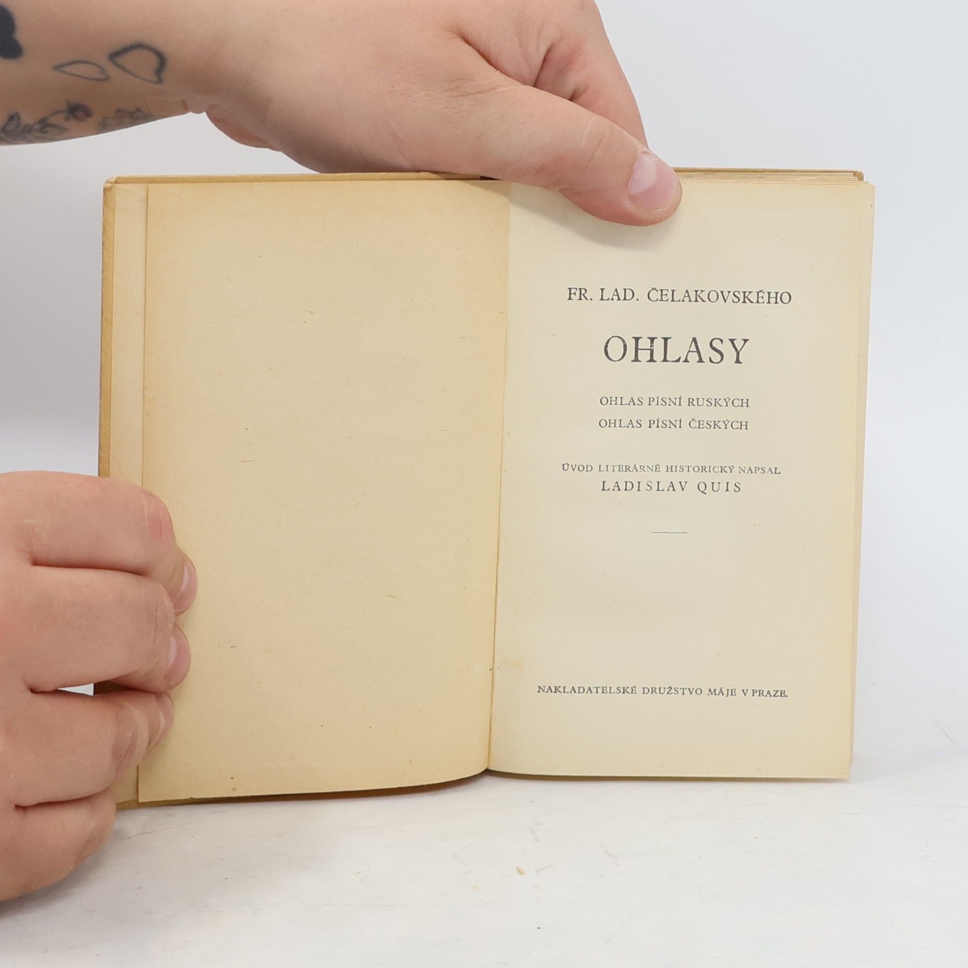 František Ladislav Čelakovský Ohlasy písní ruských a českých