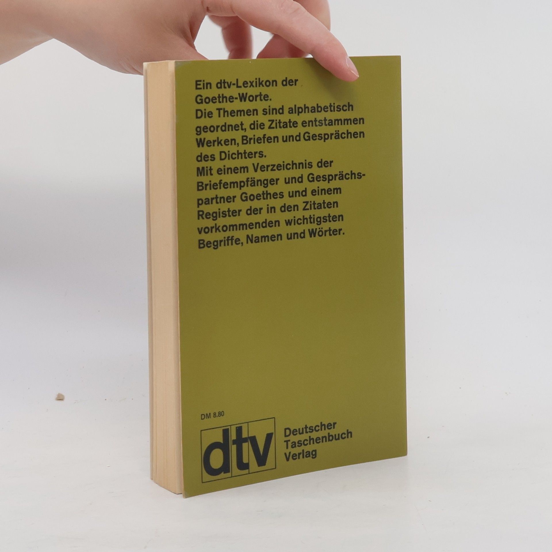 dtv-Lexikon der Goethe-Zitate