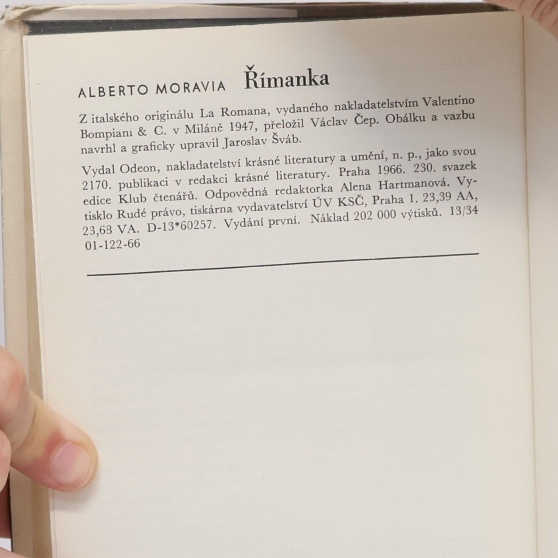 Alberto Moravia Římanka