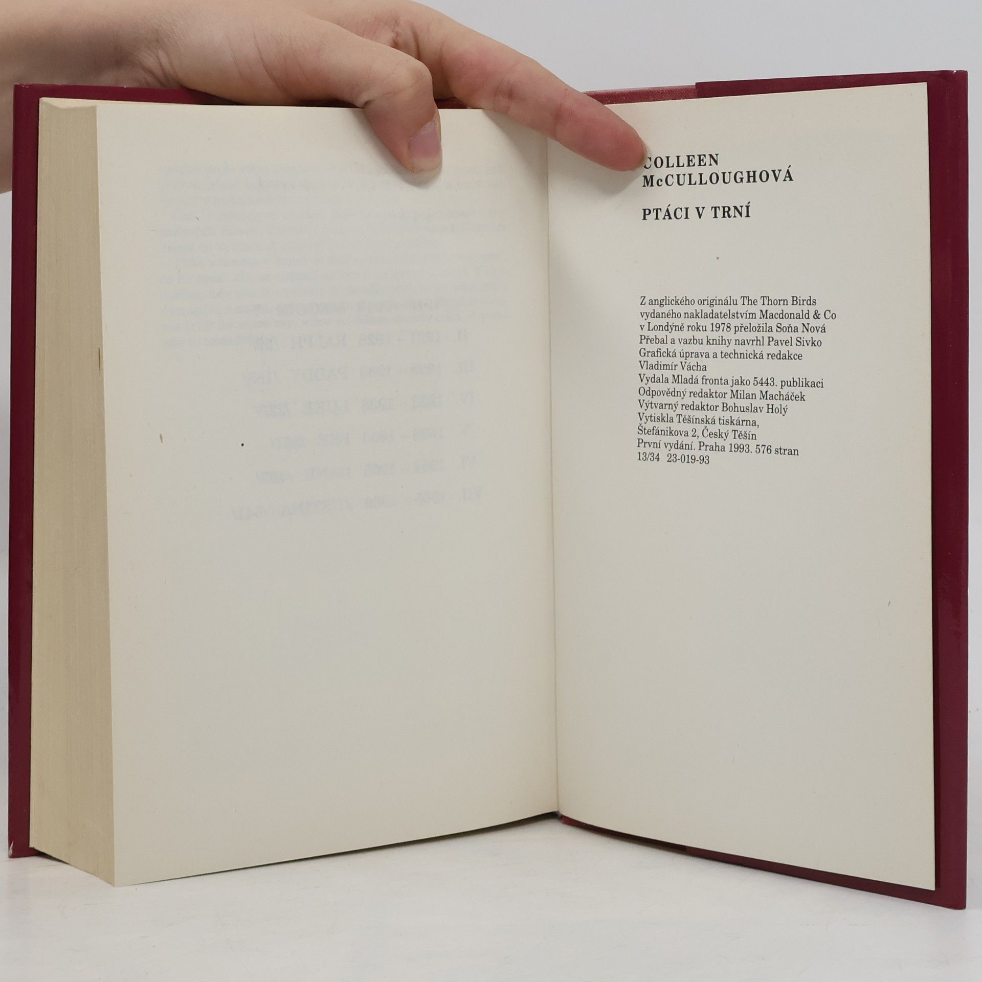Colleen McCullough Ptáci v trní