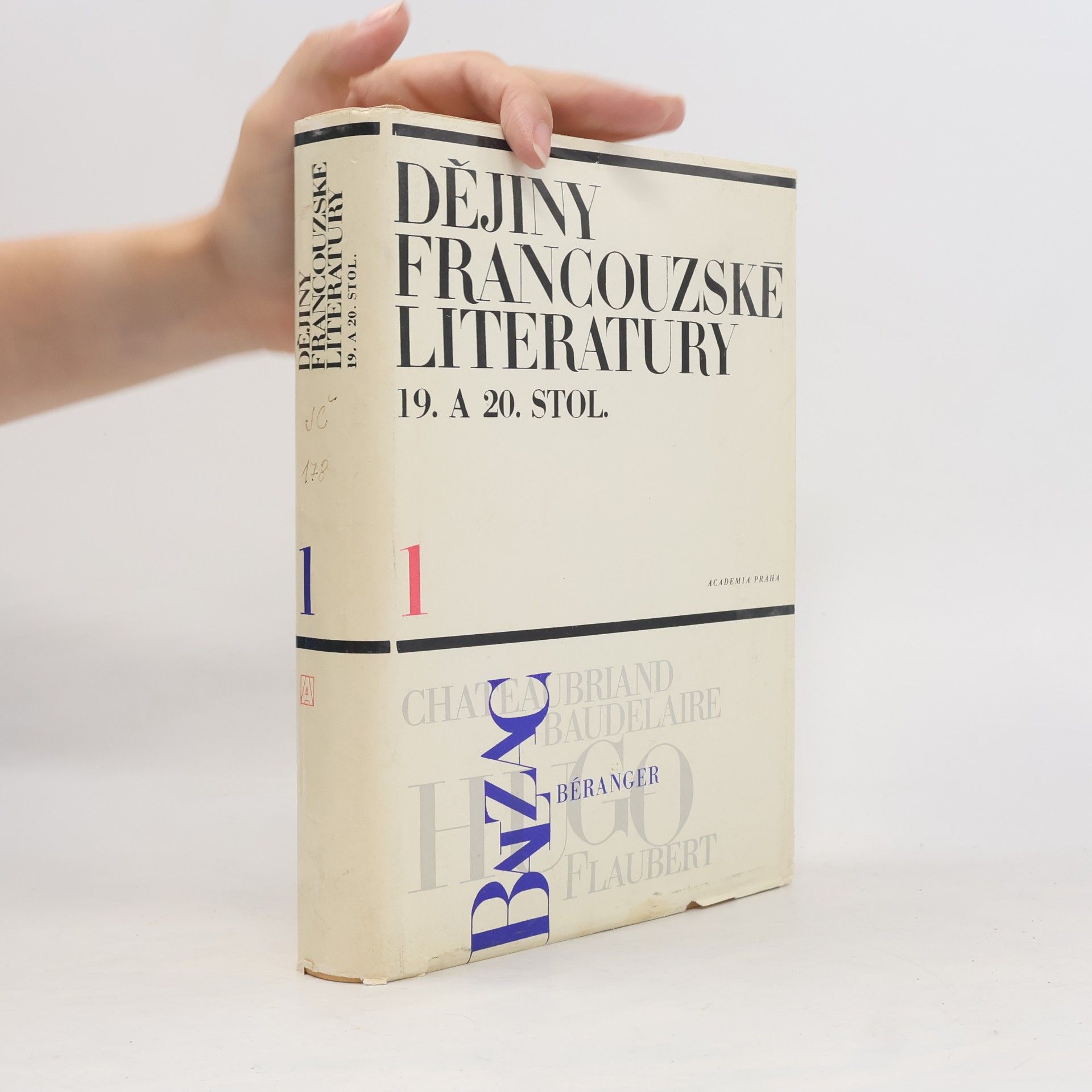 Kolektiv autorů Dějiny francouzské literatury 19. a 20. stol. 1