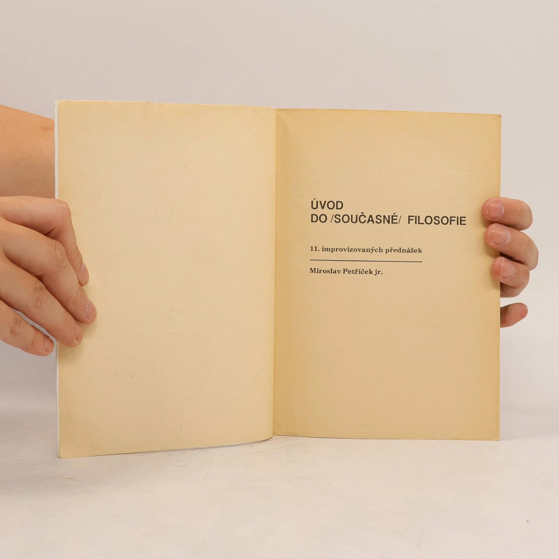 Miroslav Petříček Úvod do (současné) filosofie