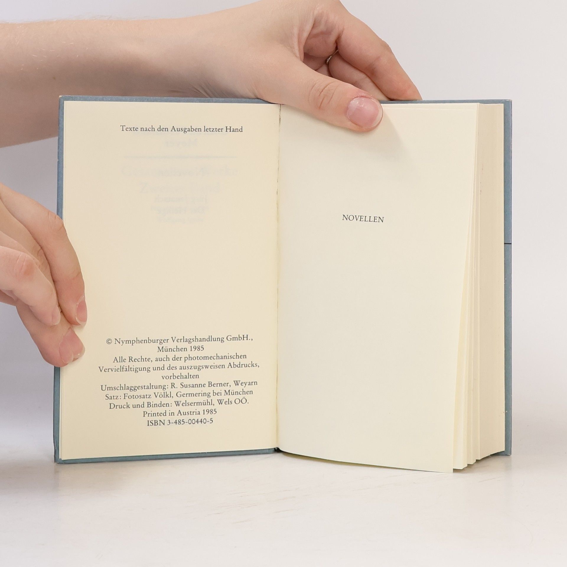 Conrad Ferdinand Meyer Gesammelte Werke Novellen