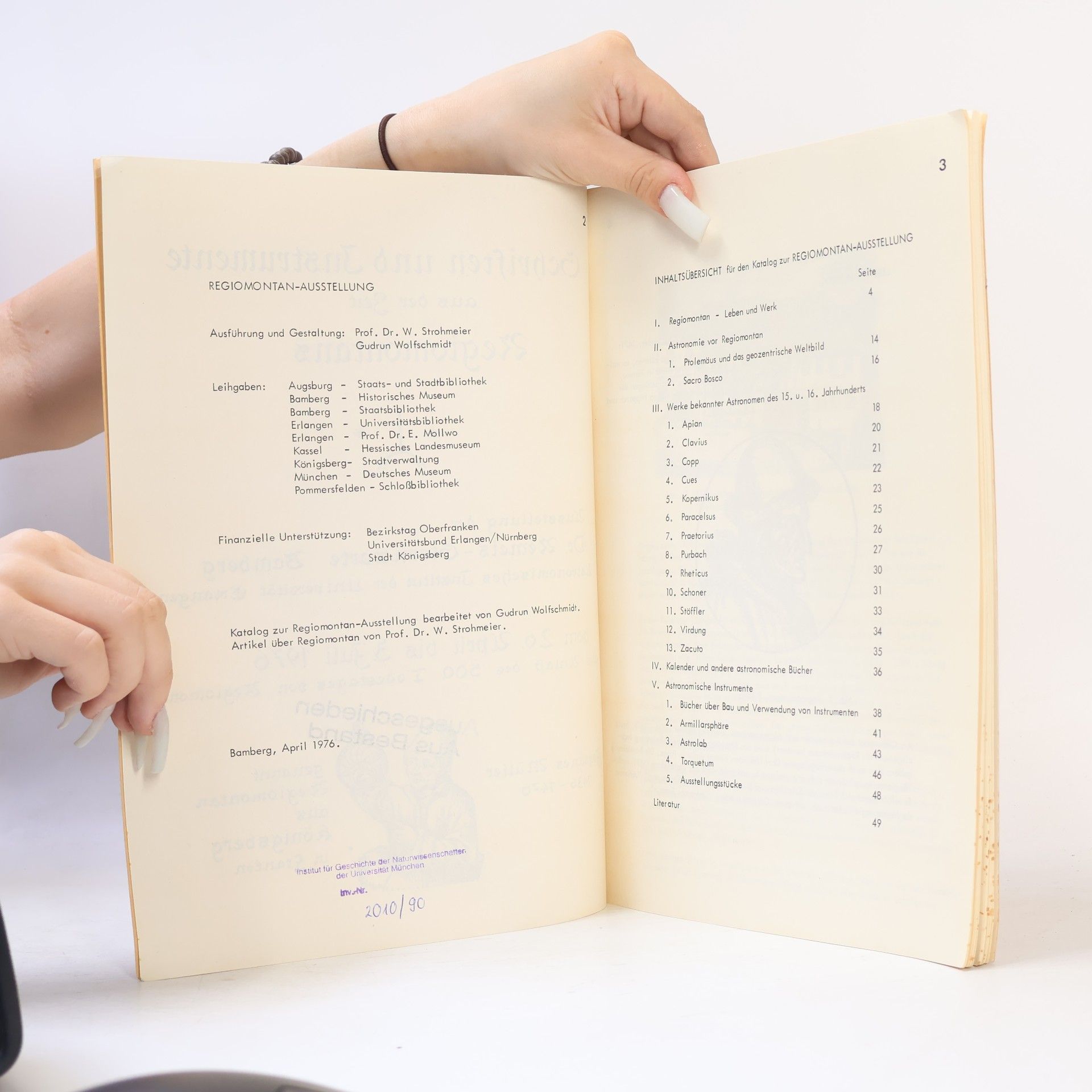 kolektiv Schriften und Instrumente aus der Zeit Regiomontans