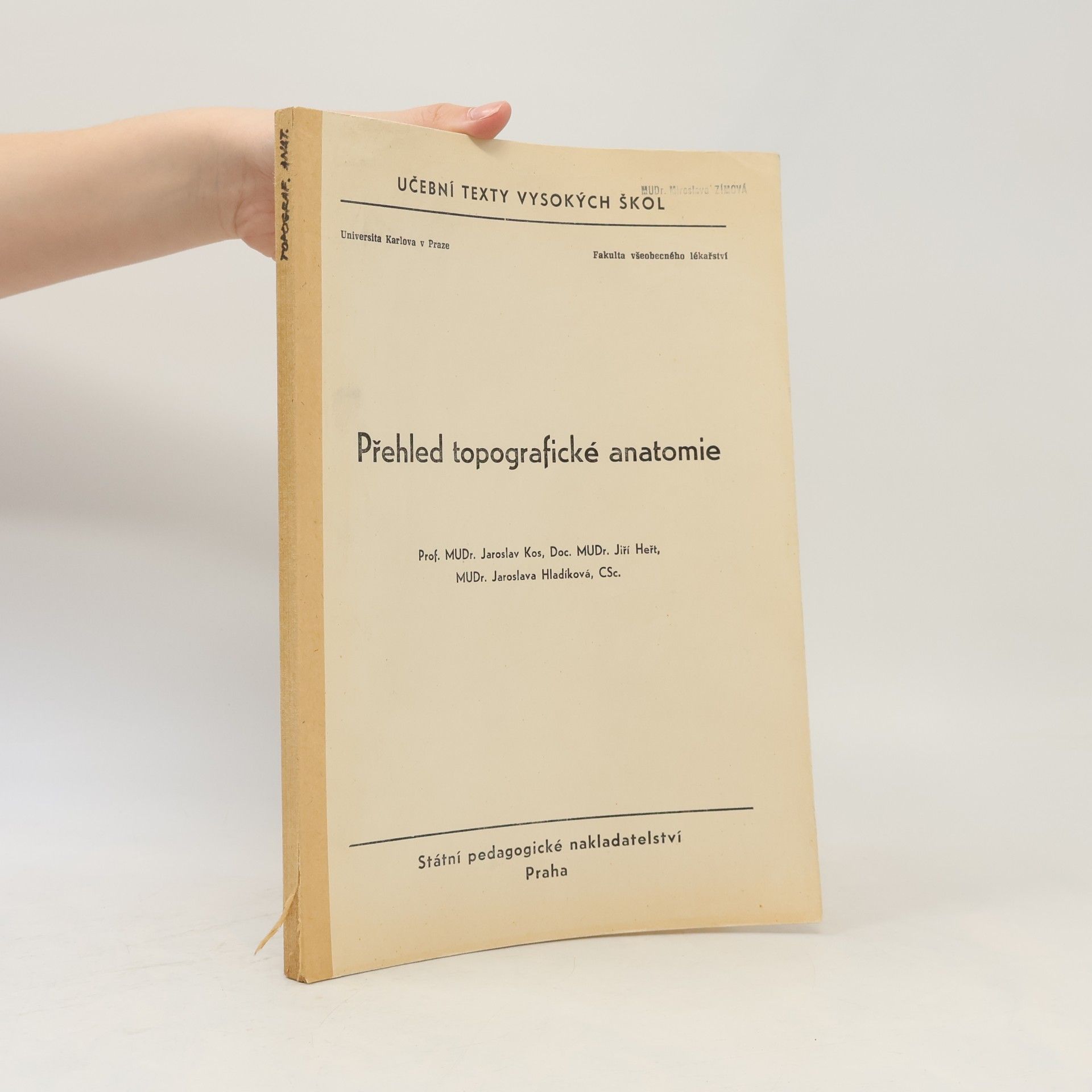 Autores varios Přehled topografické anatomie