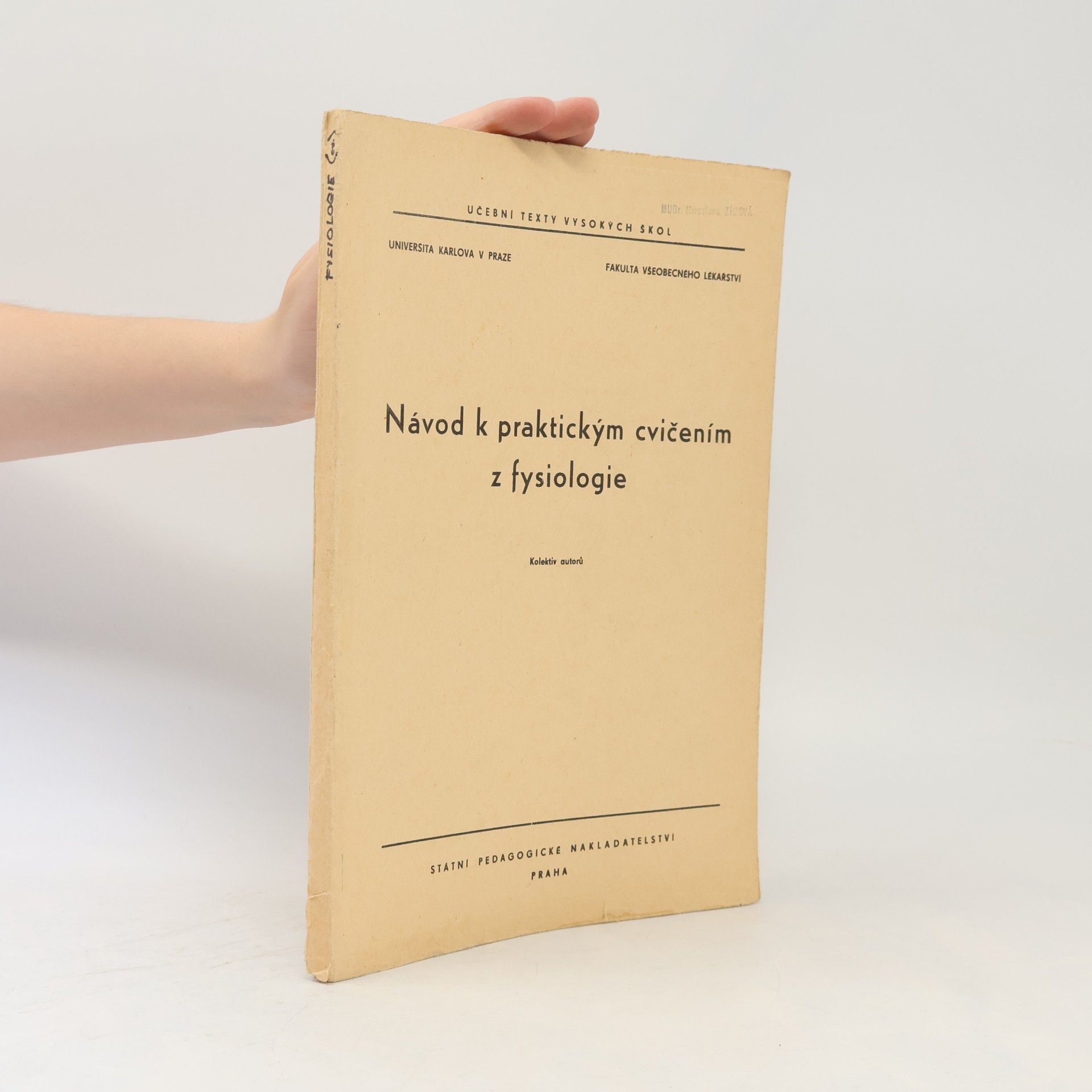 AA.VV. Návod k praktickým cvičením z fysiologie