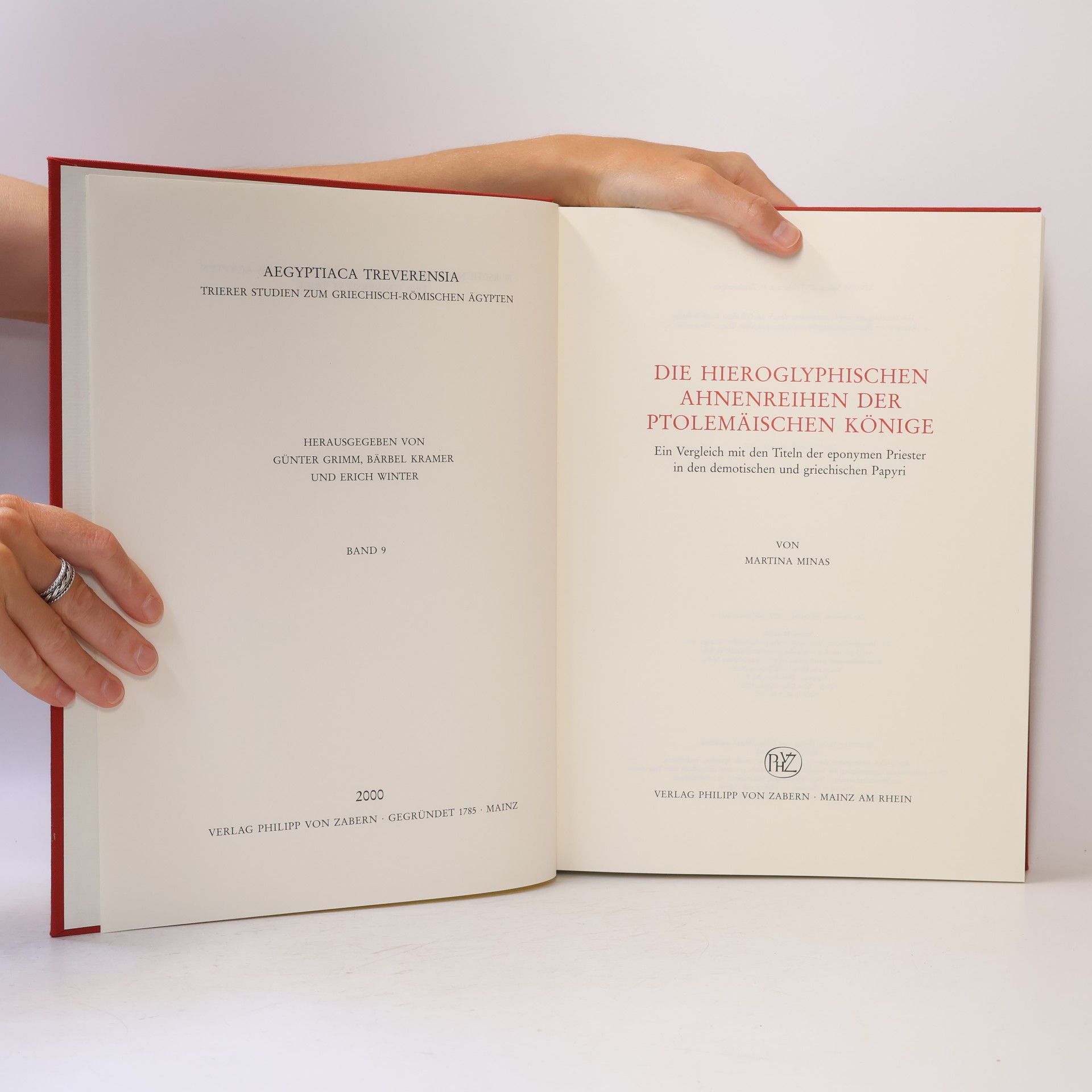 Martina Minas-Nerpel Die hieroglyphischen Ahnenreihen der ptolemäischen Könige