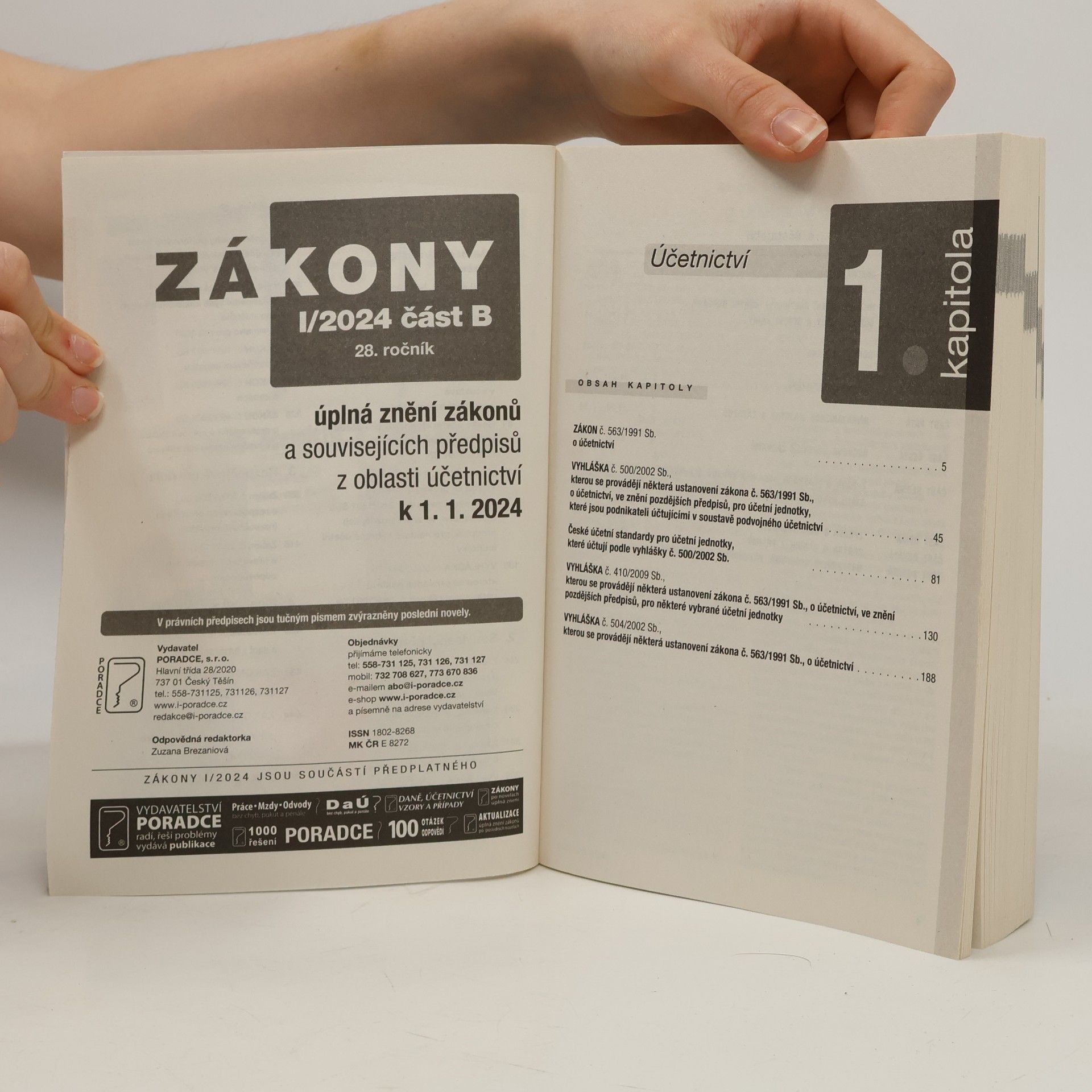 Kolektiv autorů Zákony I. 2024. Čásť B