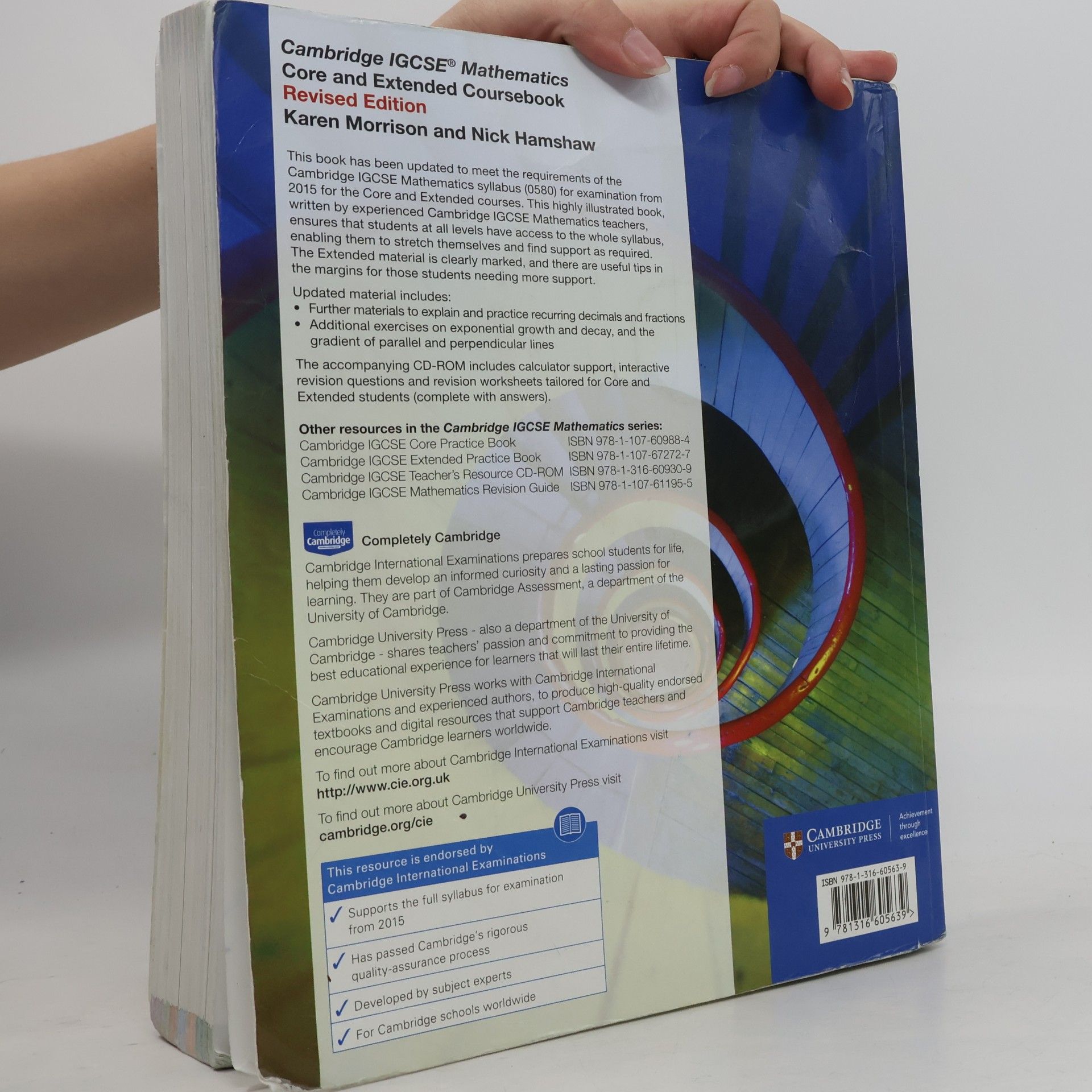 Karen Morrison Cambridge IGCSE Mathematics: Core and Extended Coursebook