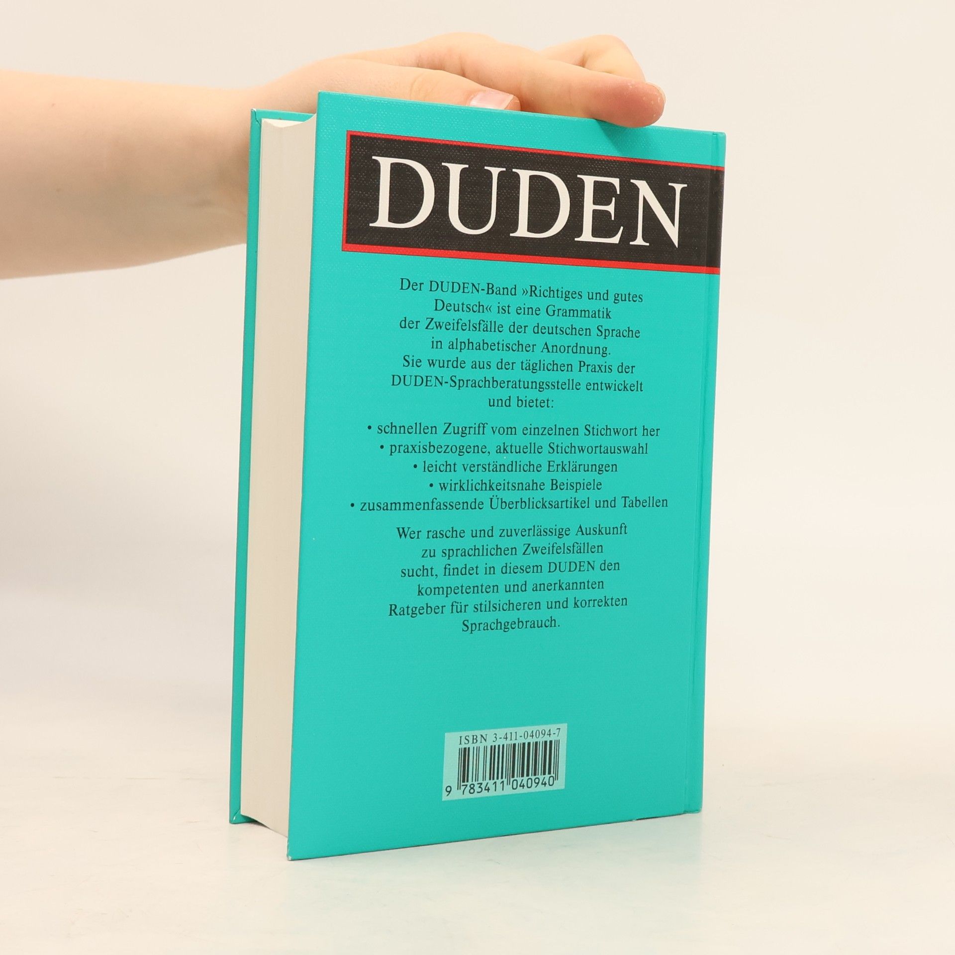 Werner Scholze Stubenrecht Duden, Richtiges und gutes Deutsch