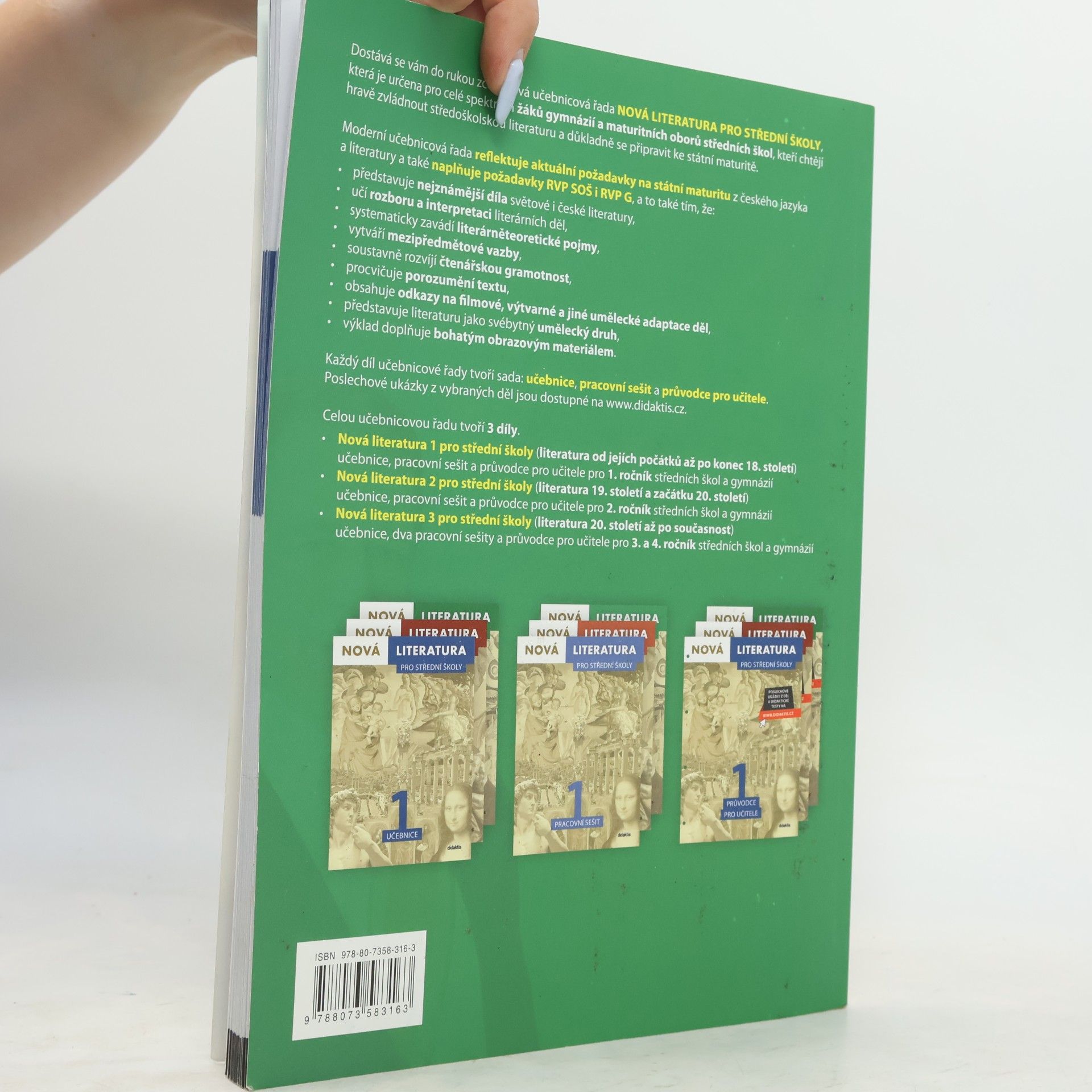 Jolana Fišarová Nová literatura 3 pro střední školy. Pracovní sešit 1