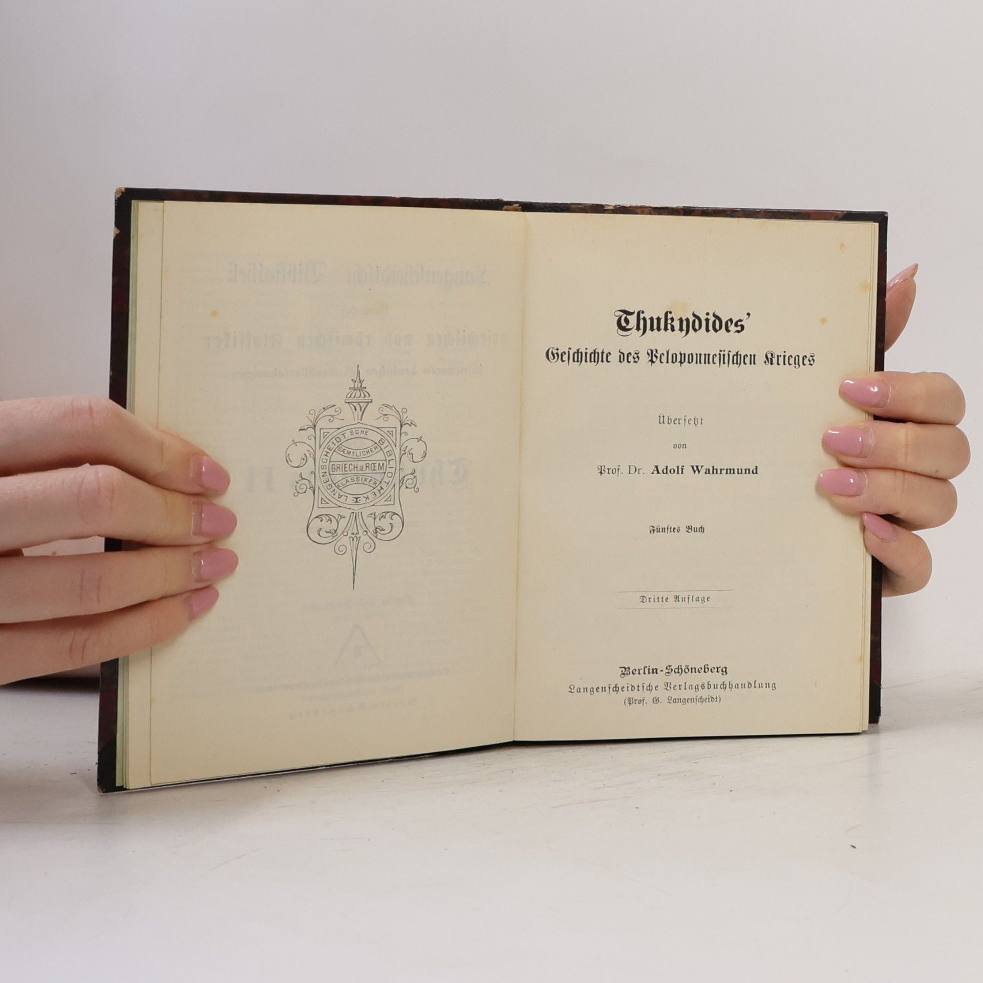 Thukydides Thukydides' Geschichte des Peloponnesischen Krieges