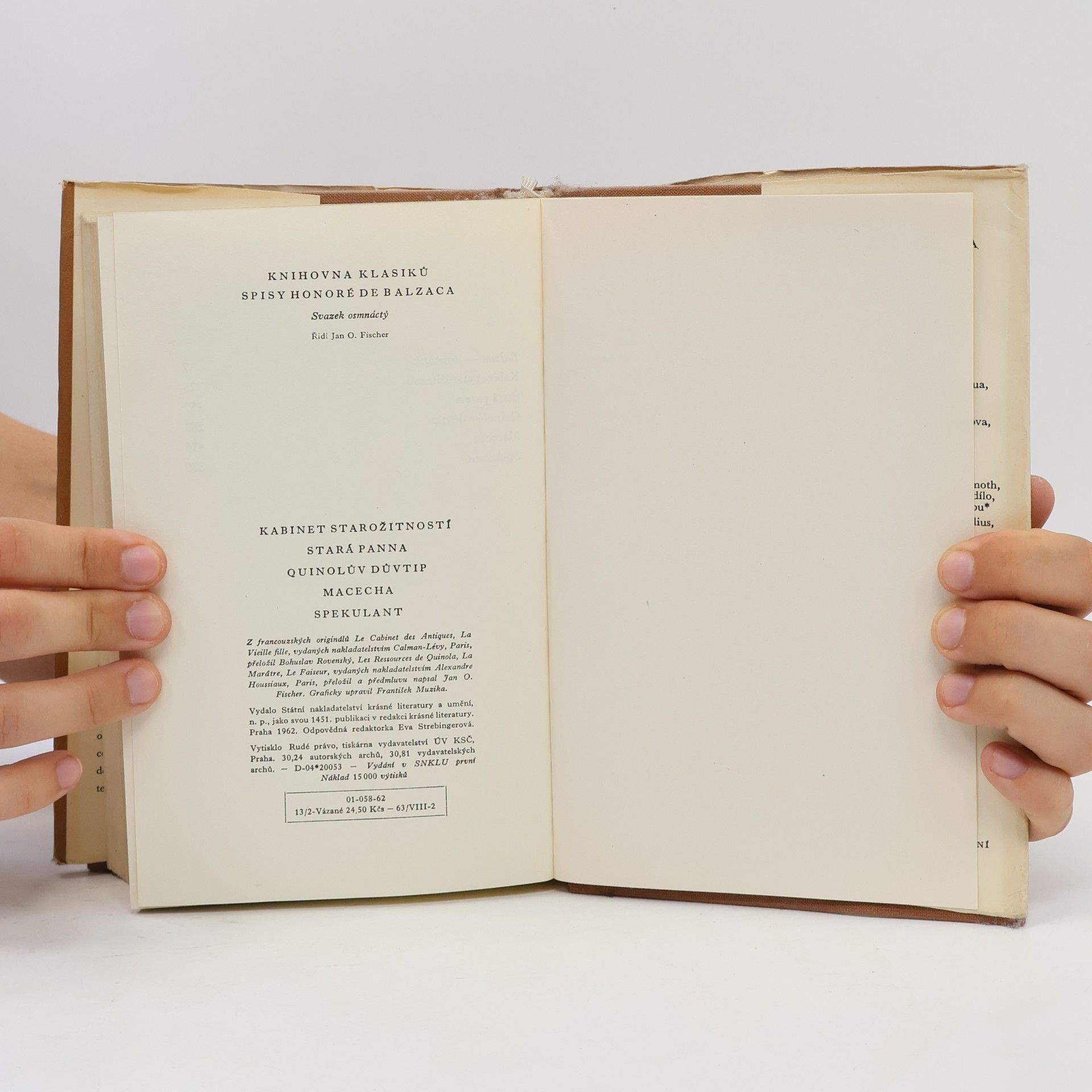 Honoré de Balzac Kabinet starožitností. Stará panna. Quinolův důvtip. Macecha. Spekulant