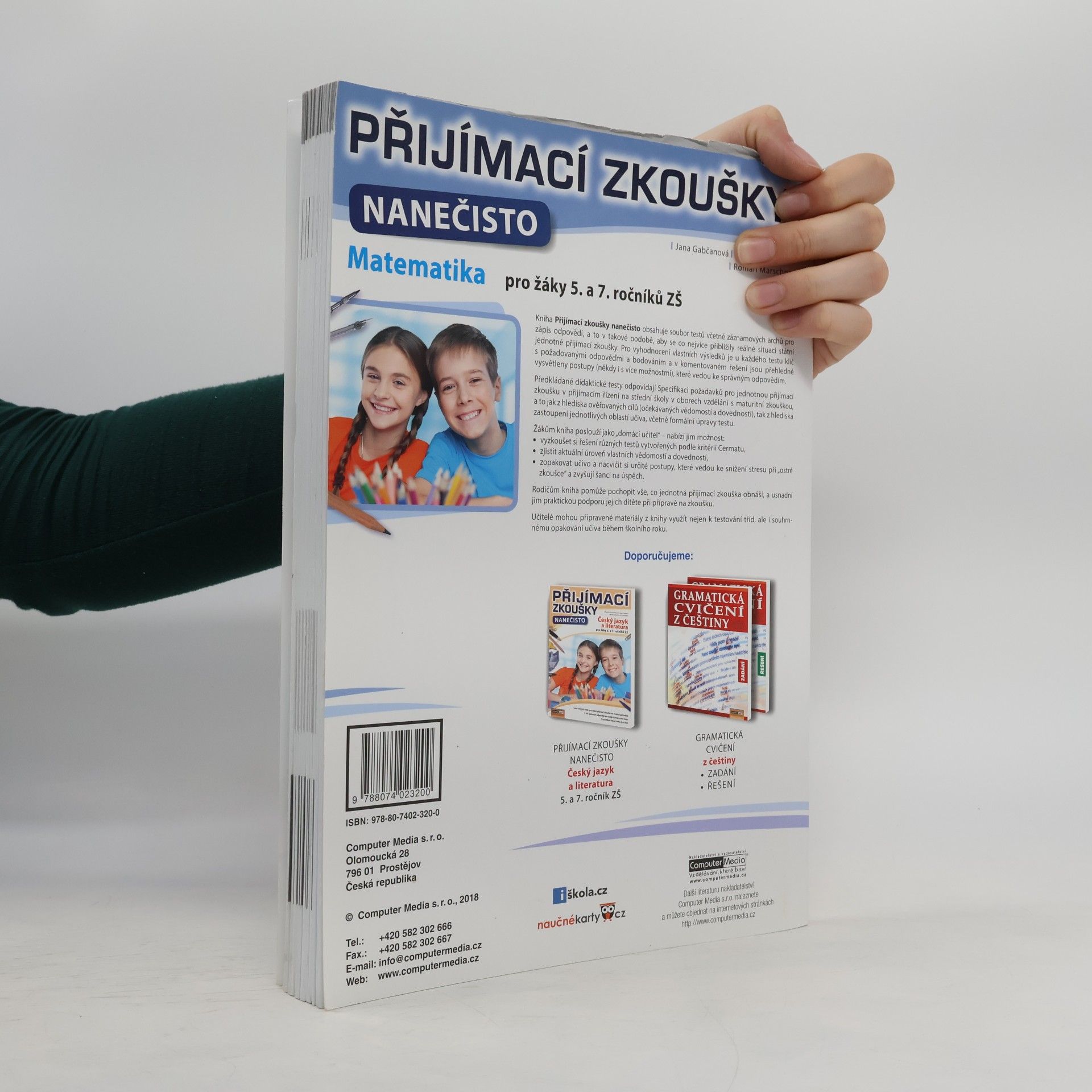 Jana Gabčanová Přijímací zkoušky nanečisto. Matematika pro žáky 5. a 7. ročníků ZŠ