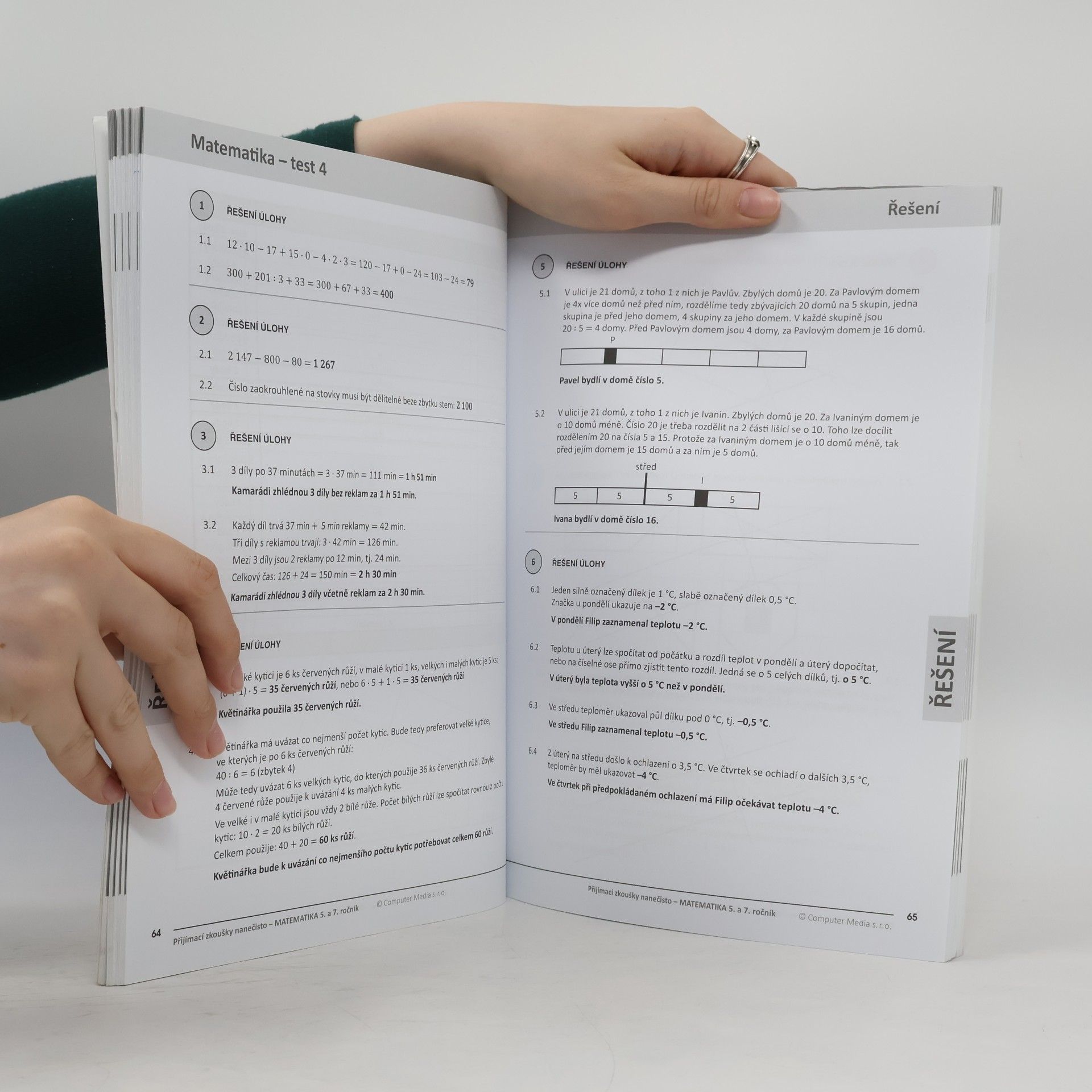 Jana Gabčanová Přijímací zkoušky nanečisto. Matematika pro žáky 5. a 7. ročníků ZŠ