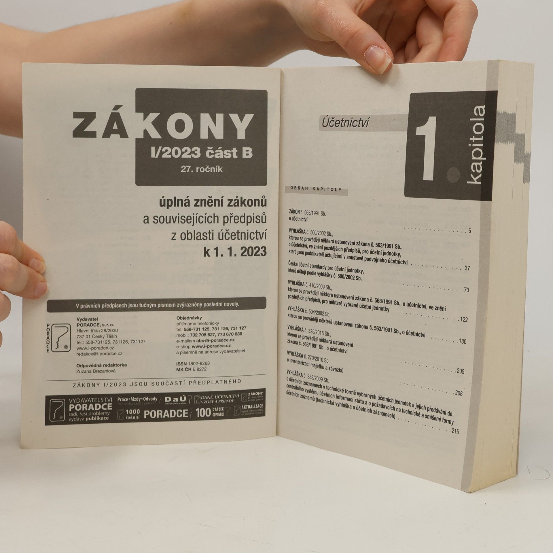 Collectif d'auteurs Zákony 2023 I. Část B