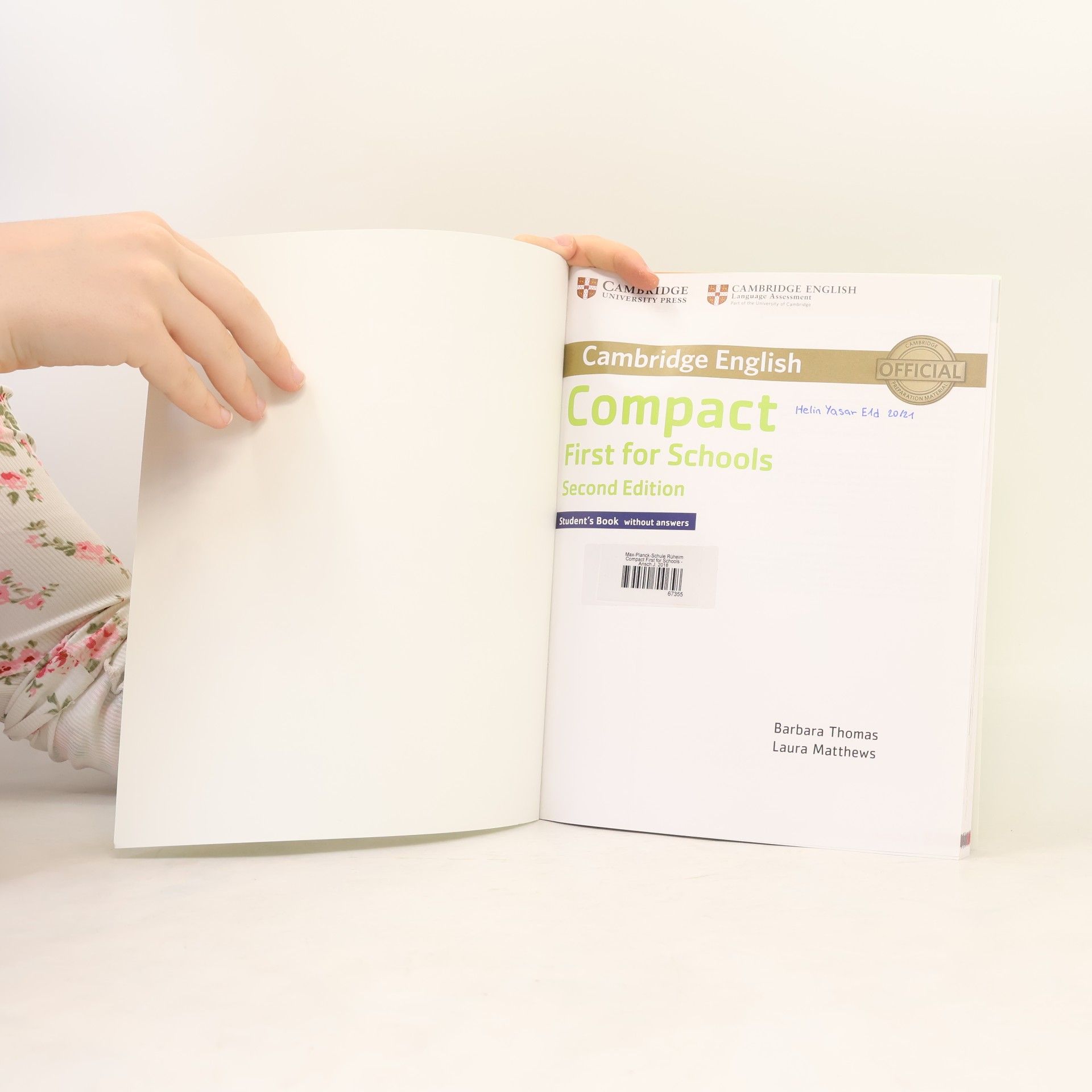 Barbara Thomas Cambridge English: compact first for schools