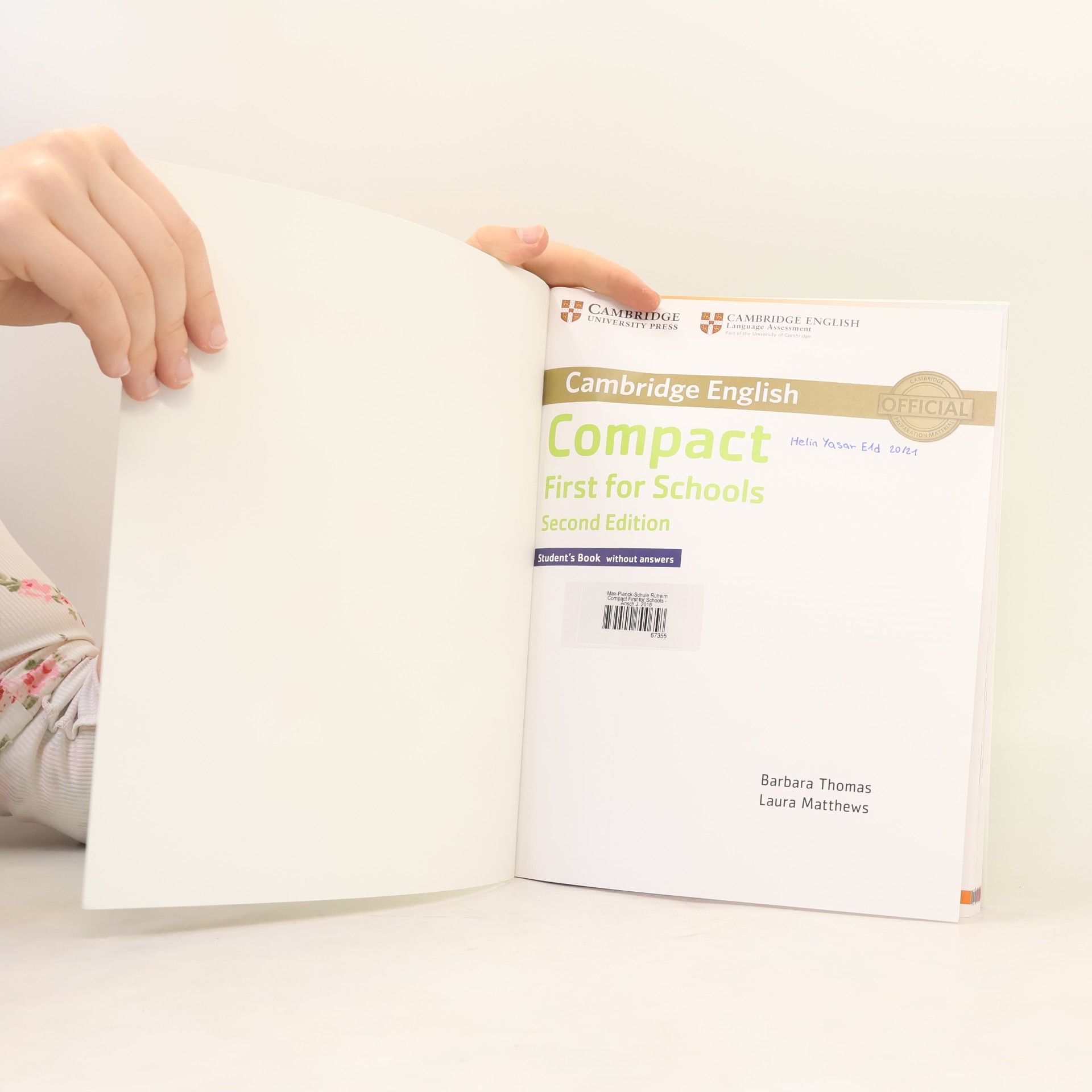 Barbara Thomas Cambridge English: compact first for schools