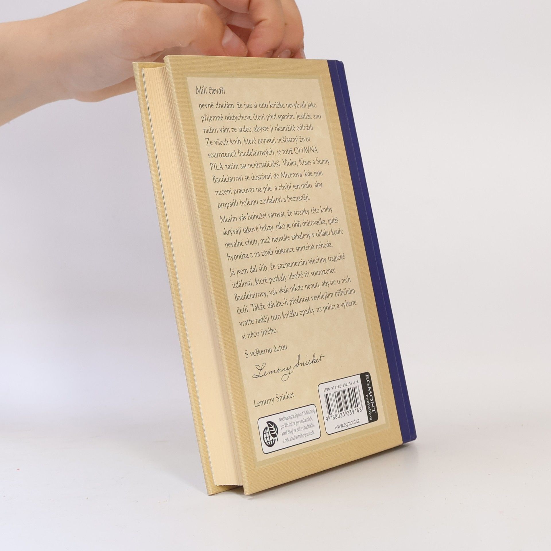 Lemony Snicket Řada nešťastných příhod 4. Ohavná pila