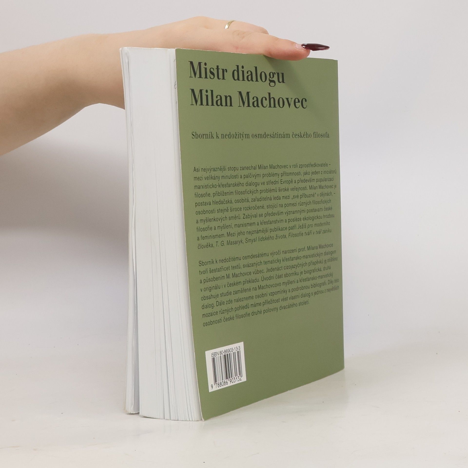 Kamila Jindrová Mistr dialogu Milan Machovec
