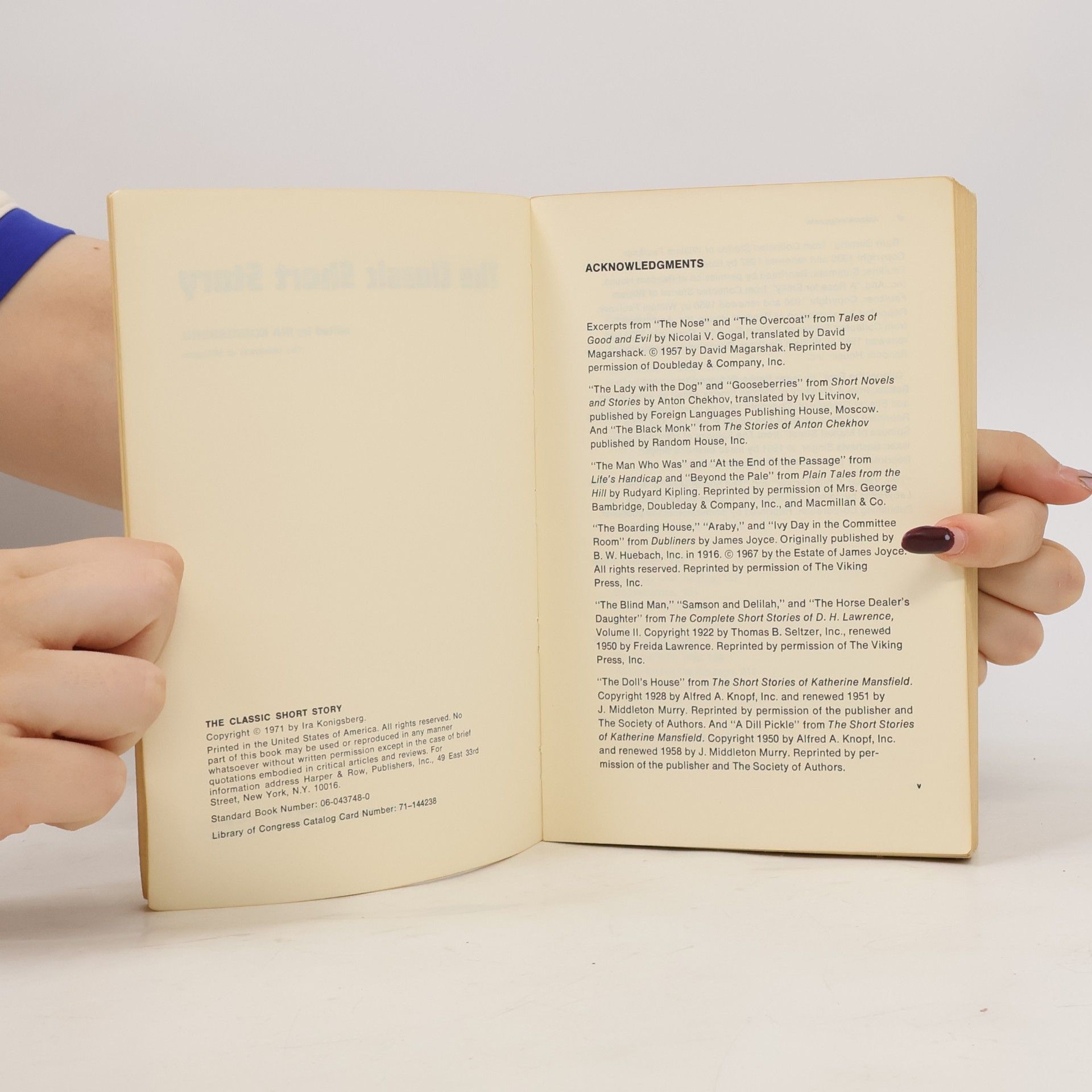 Ira Konigsberg The Classic Short Story