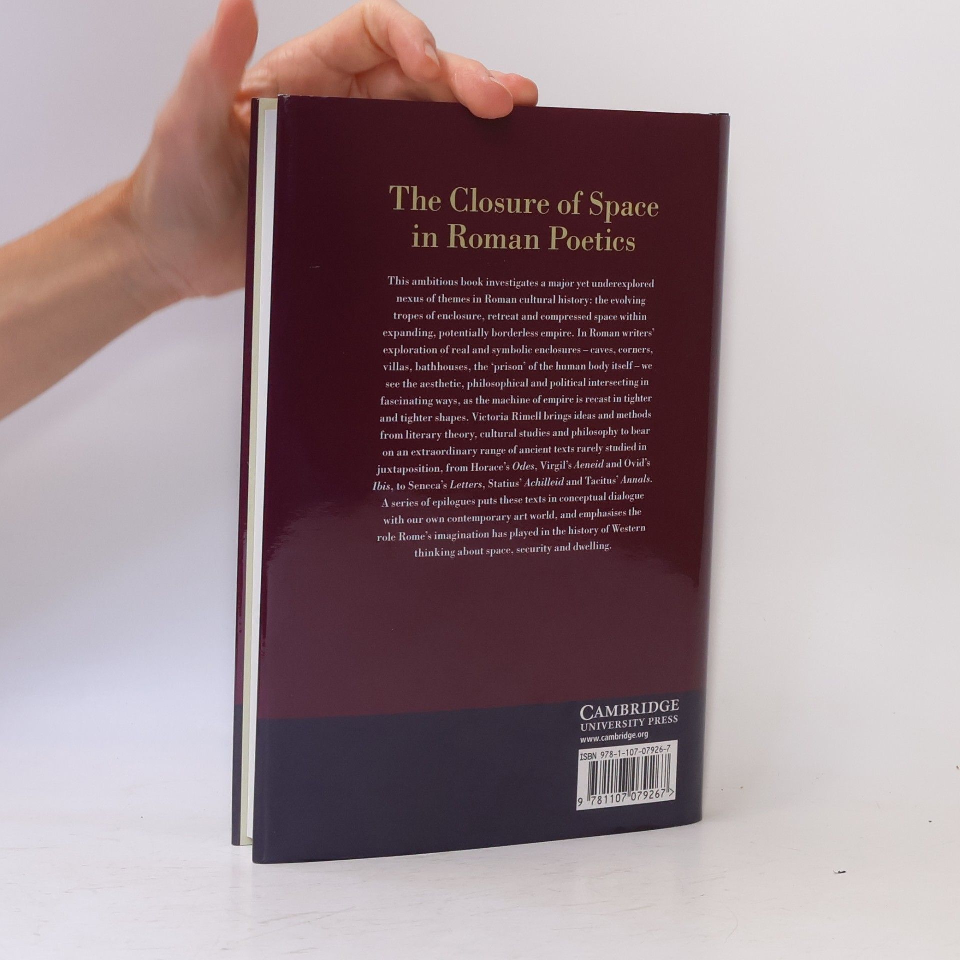 Victoria Rimell The Closure of Space in Roman Poetics