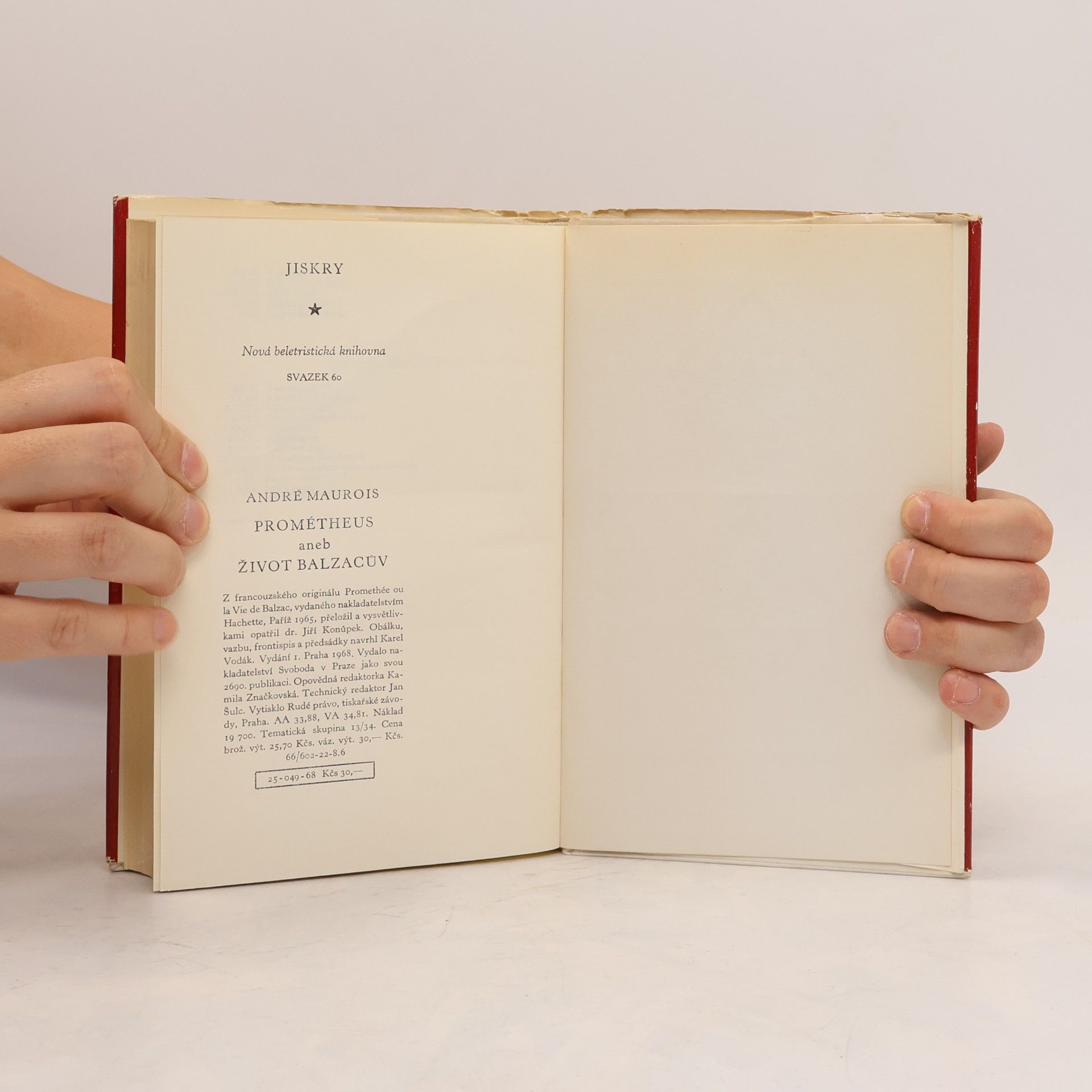 André Maurois Prométheus aneb Život Balzacův